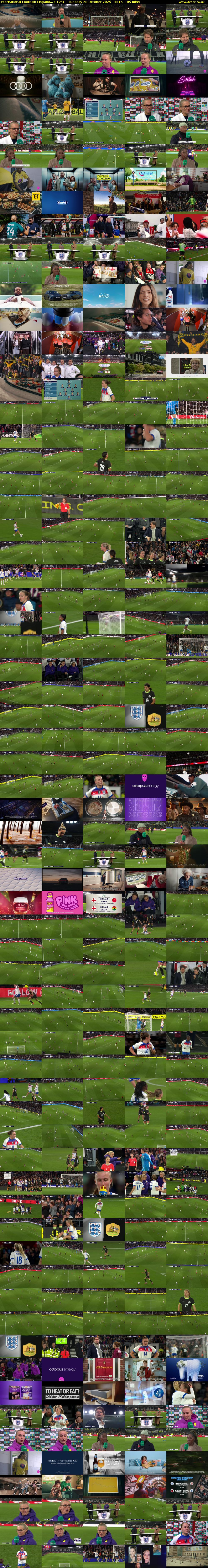 International Football: England... (ITV4) Tuesday 28 October 2025 18:15 - 21:20