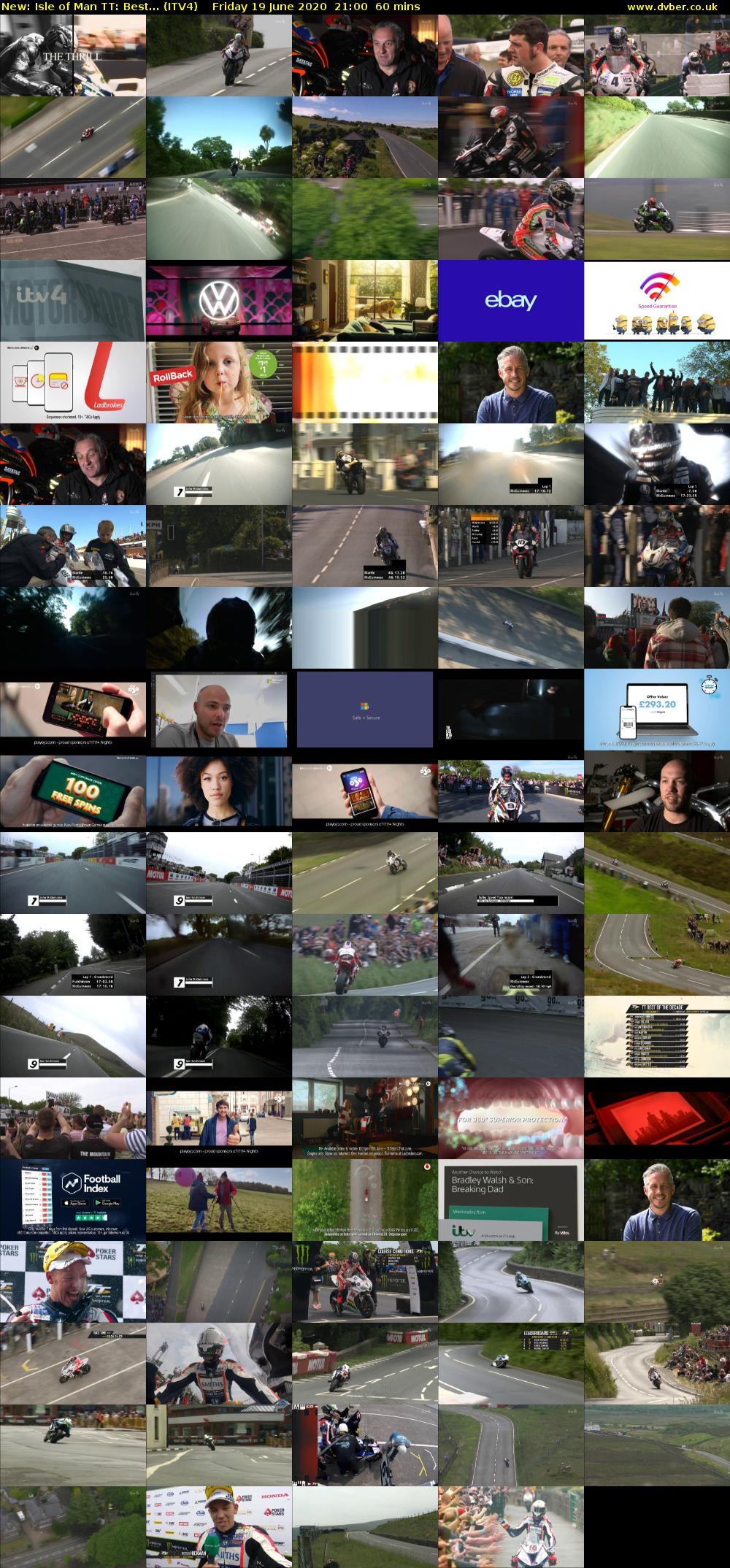 Isle of Man TT: Best... (ITV4) Friday 19 June 2020 21:00 - 22:00
