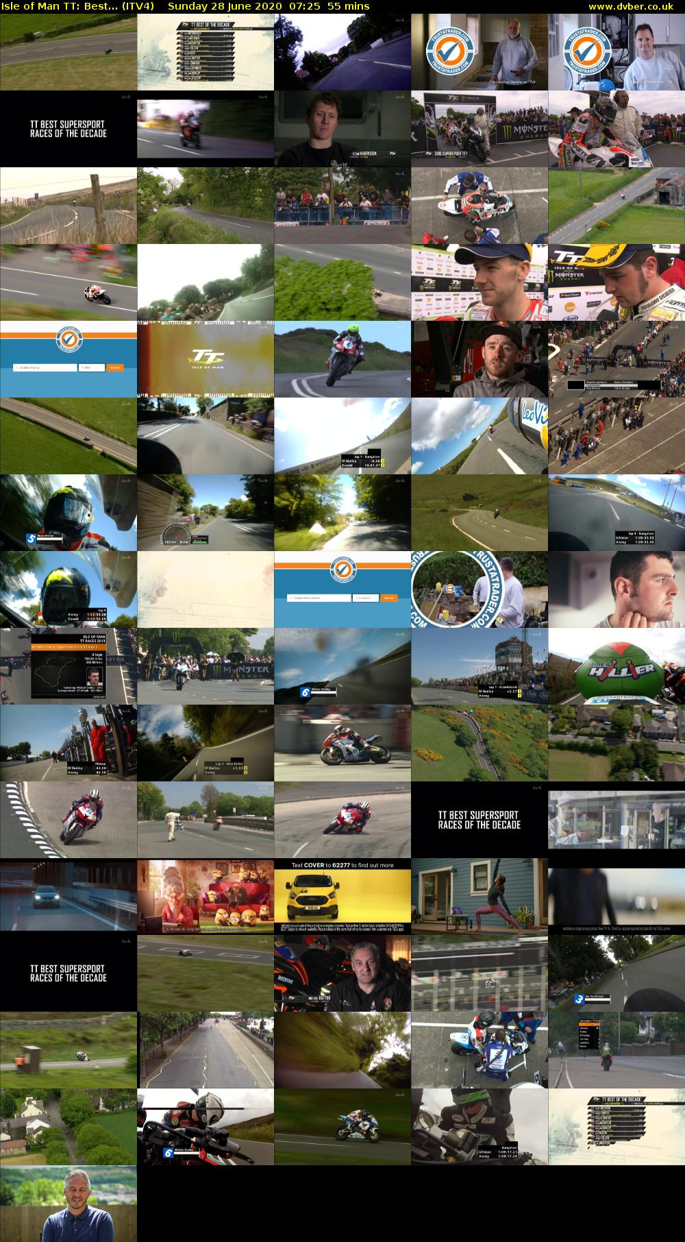Isle of Man TT: Best... (ITV4) Sunday 28 June 2020 07:25 - 08:20