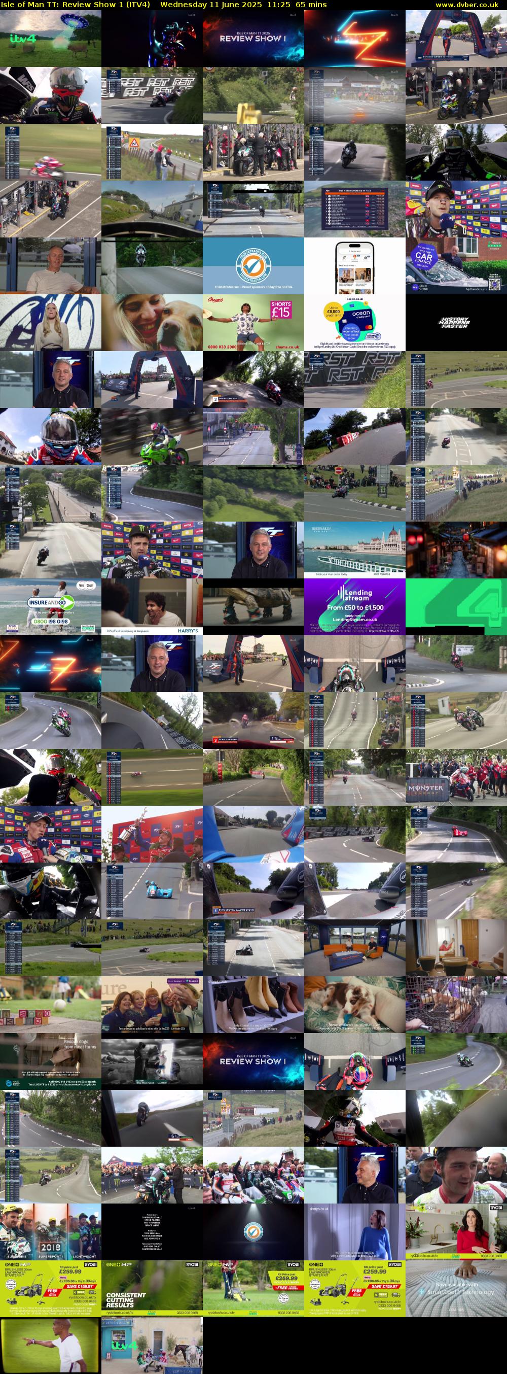 Isle of Man TT: Review Show 1 (ITV4) Wednesday 11 June 2025 11:25 - 12:30