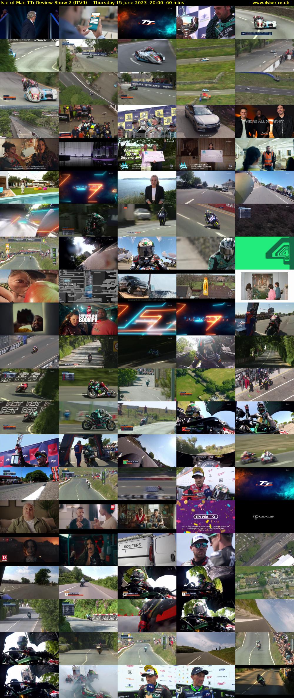 Isle of Man TT: Review Show 2 (ITV4) Thursday 15 June 2023 20:00 - 21:00