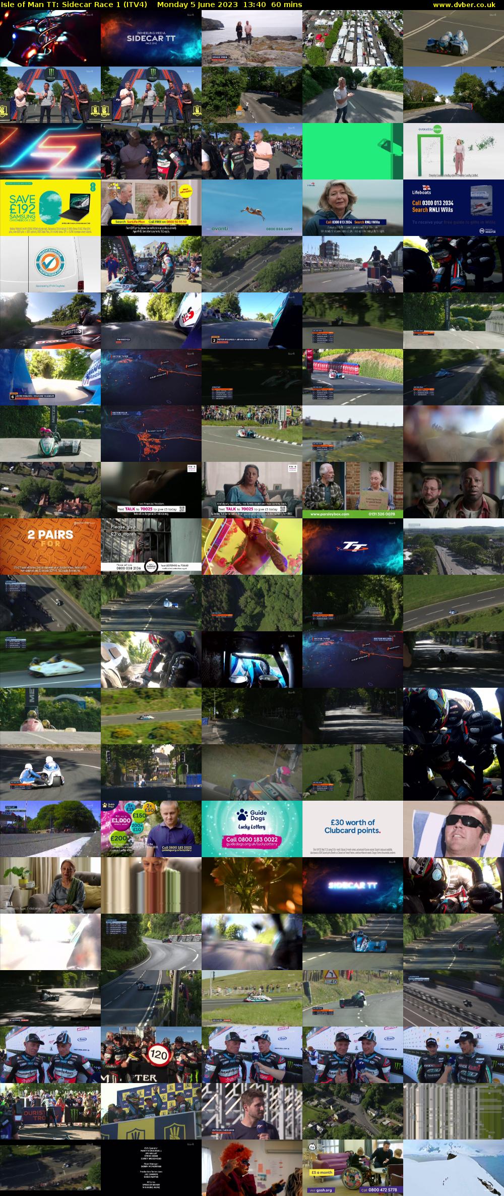 Isle of Man TT: Sidecar Race 1 (ITV4) Monday 5 June 2023 13:40 - 14:40