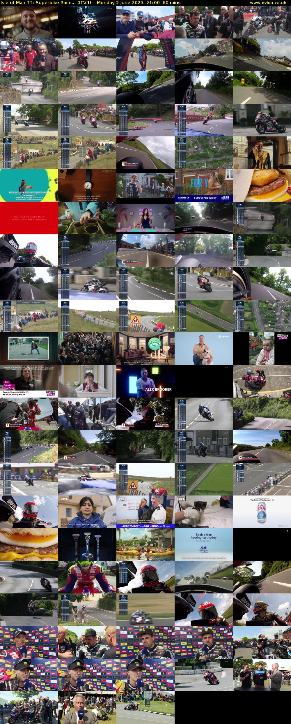 Isle of Man TT: Superbike Race... (ITV4) Monday 2 June 2025 21:00 - 22:00