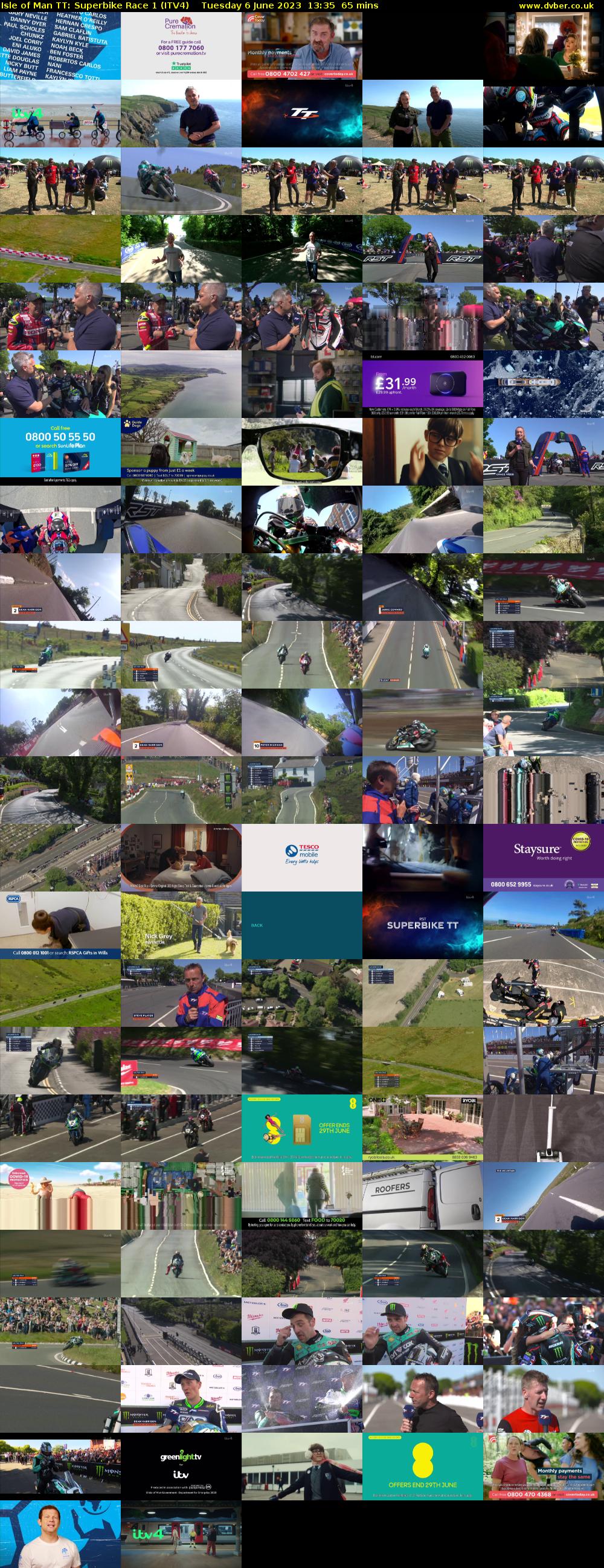 Isle of Man TT: Superbike Race 1 (ITV4) Tuesday 6 June 2023 13:35 - 14:40