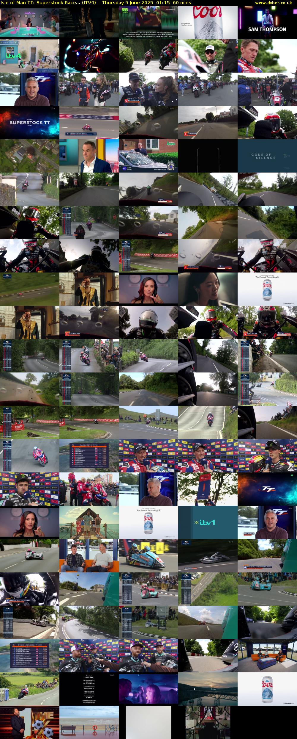 Isle of Man TT: Superstock Race... (ITV4) Thursday 5 June 2025 01:15 - 02:15