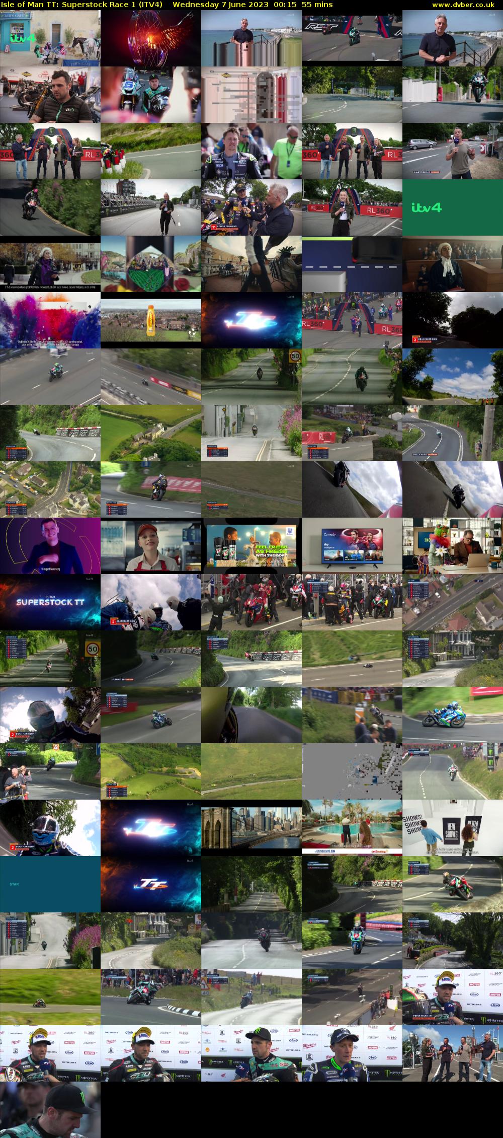 Isle of Man TT: Superstock Race 1 (ITV4) Wednesday 7 June 2023 00:15 - 01:10