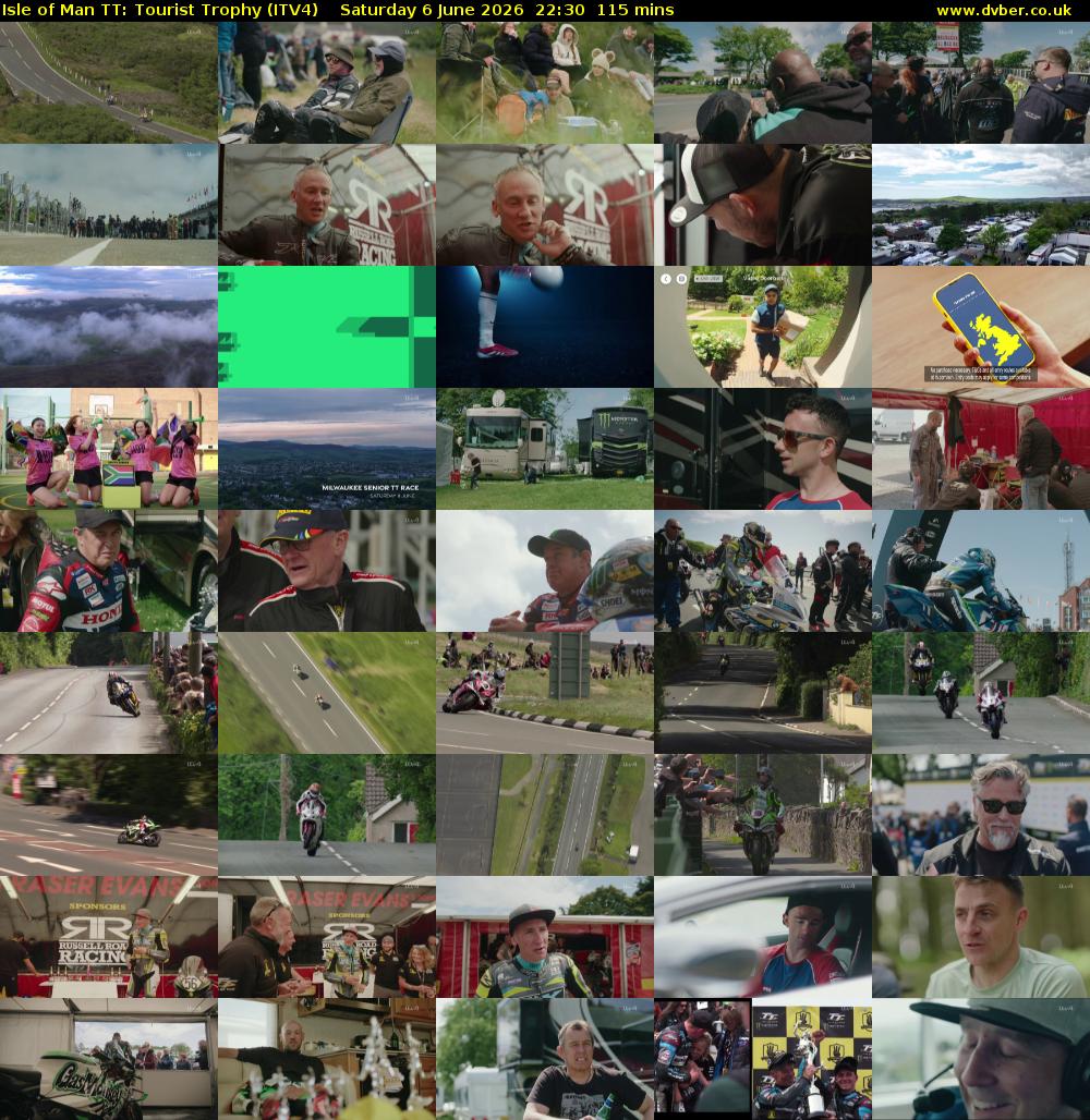 Isle of Man TT: Tourist Trophy (ITV4) Saturday 6 June 2026 22:30 - 00:25