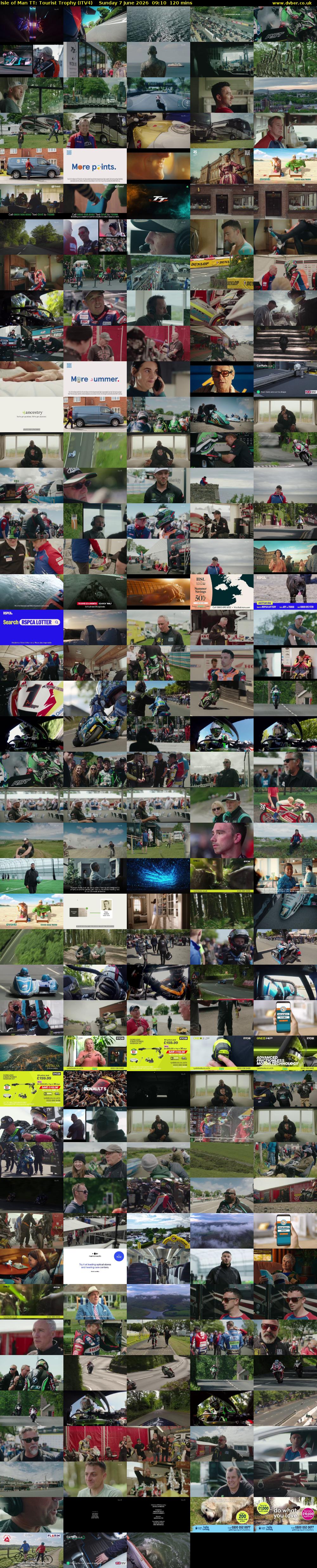 Isle of Man TT: Tourist Trophy (ITV4) Sunday 7 June 2026 09:10 - 11:10
