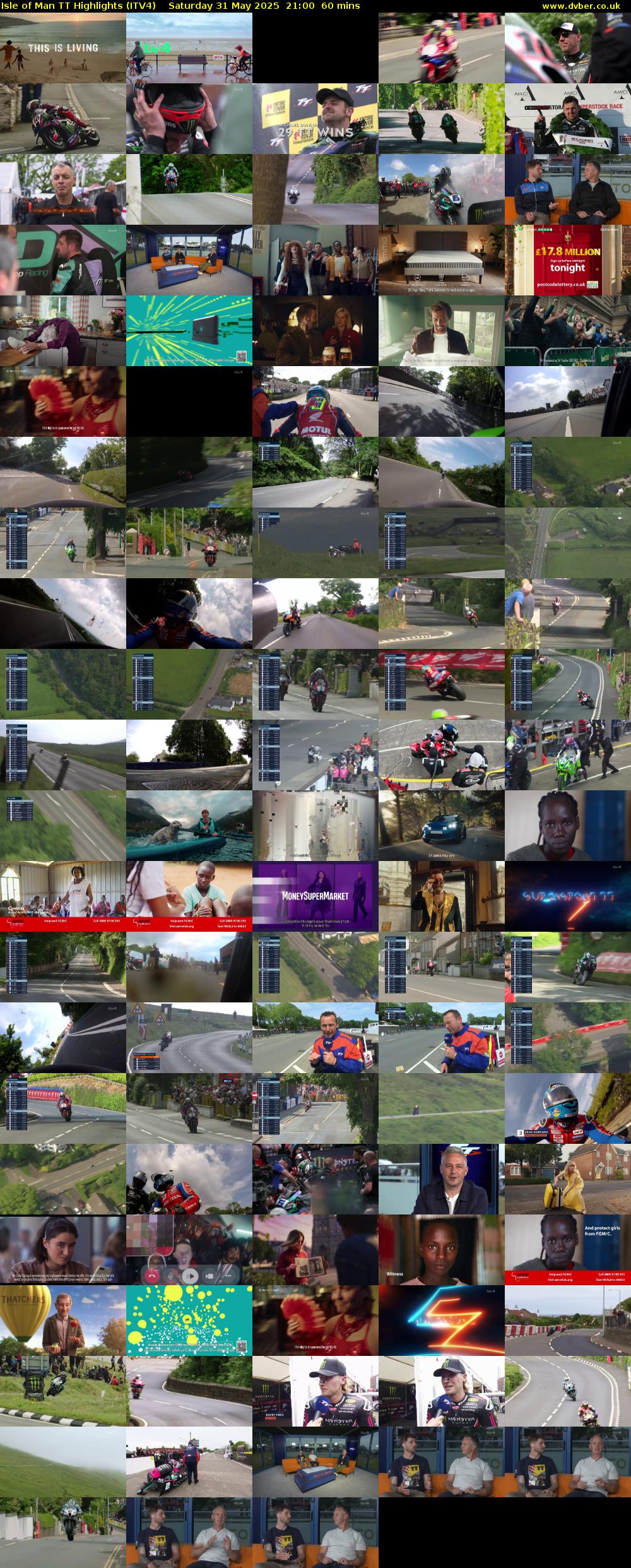 Isle of Man TT Highlights (ITV4) Saturday 31 May 2025 21:00 - 22:00