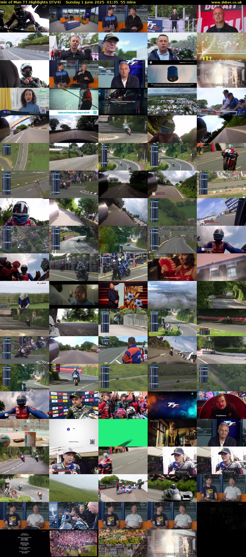 Isle of Man TT Highlights (ITV4) Sunday 1 June 2025 01:35 - 02:30