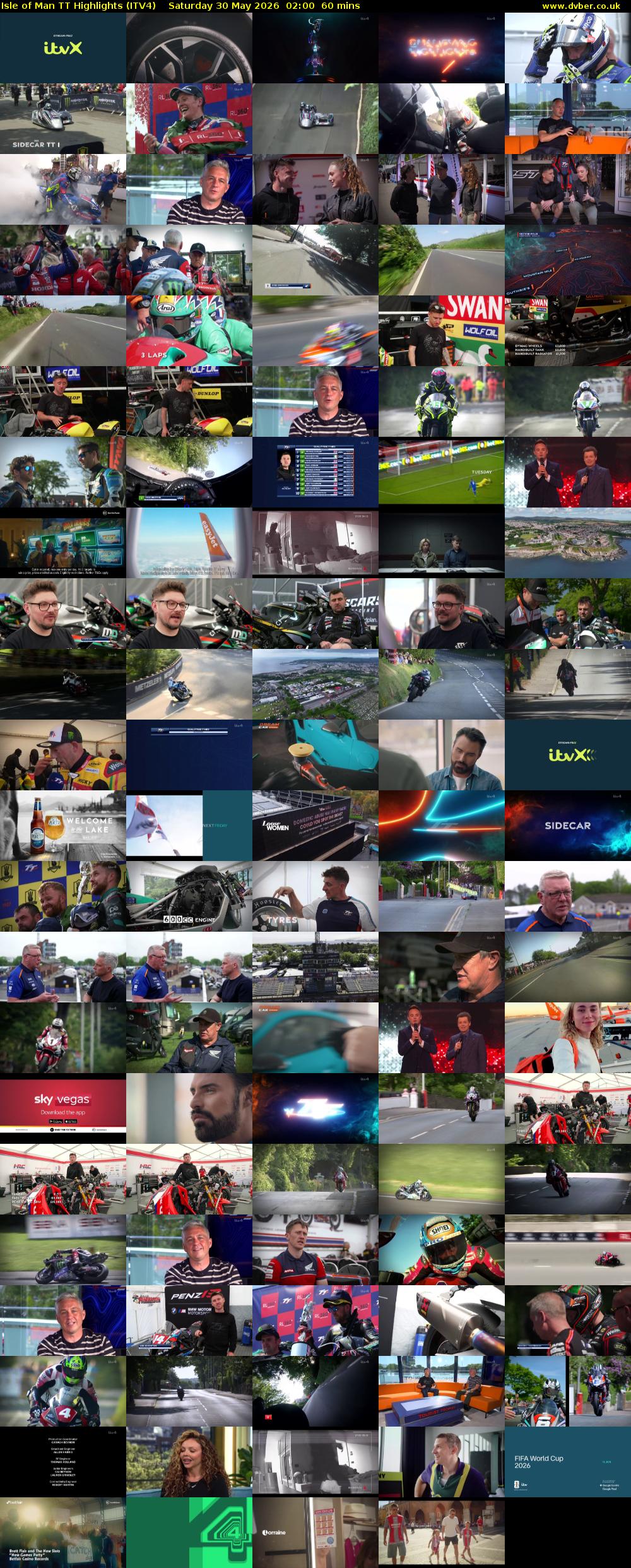 Isle of Man TT Highlights (ITV4) Saturday 30 May 2026 02:00 - 03:00