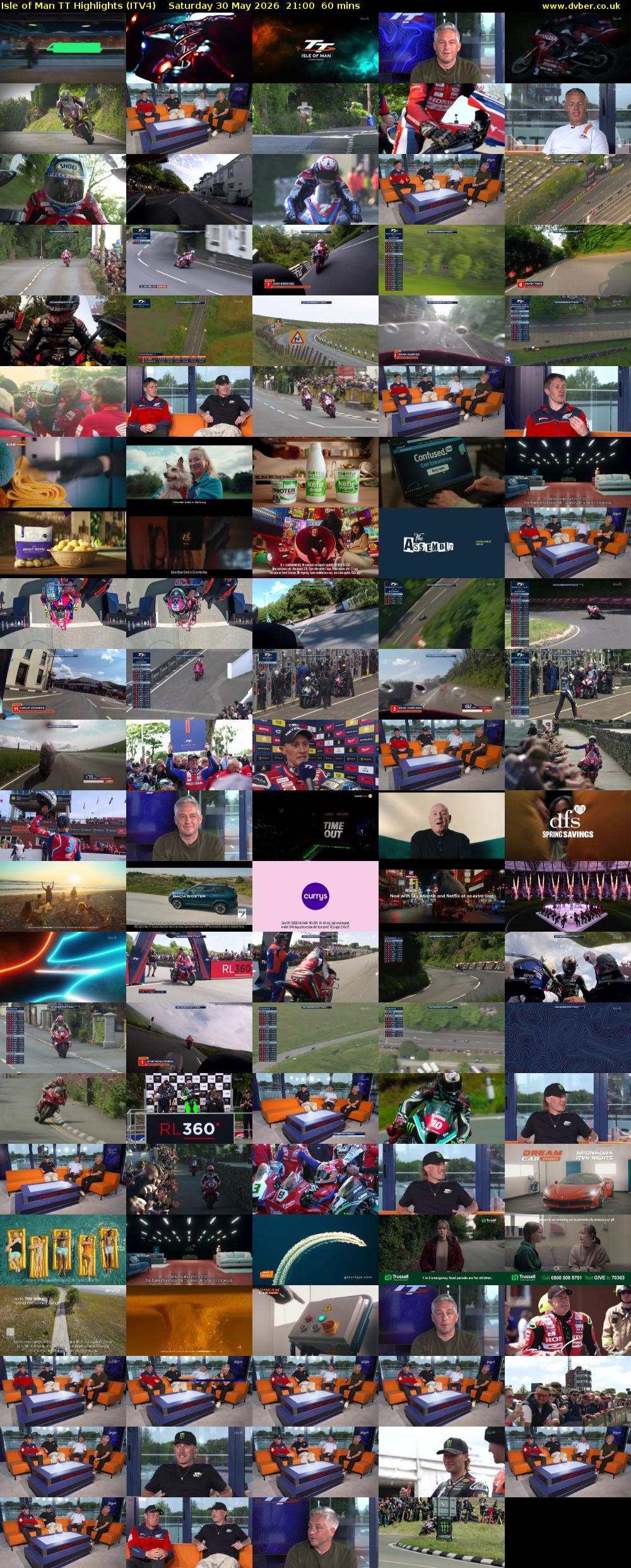 Isle of Man TT Highlights (ITV4) Saturday 30 May 2026 21:00 - 22:00