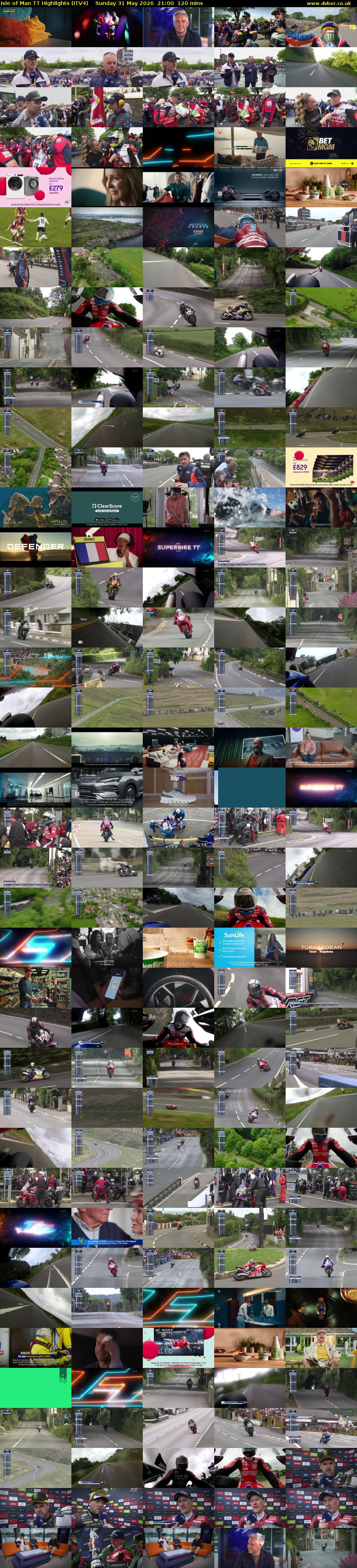 Isle of Man TT Highlights (ITV4) Sunday 31 May 2026 21:00 - 23:00