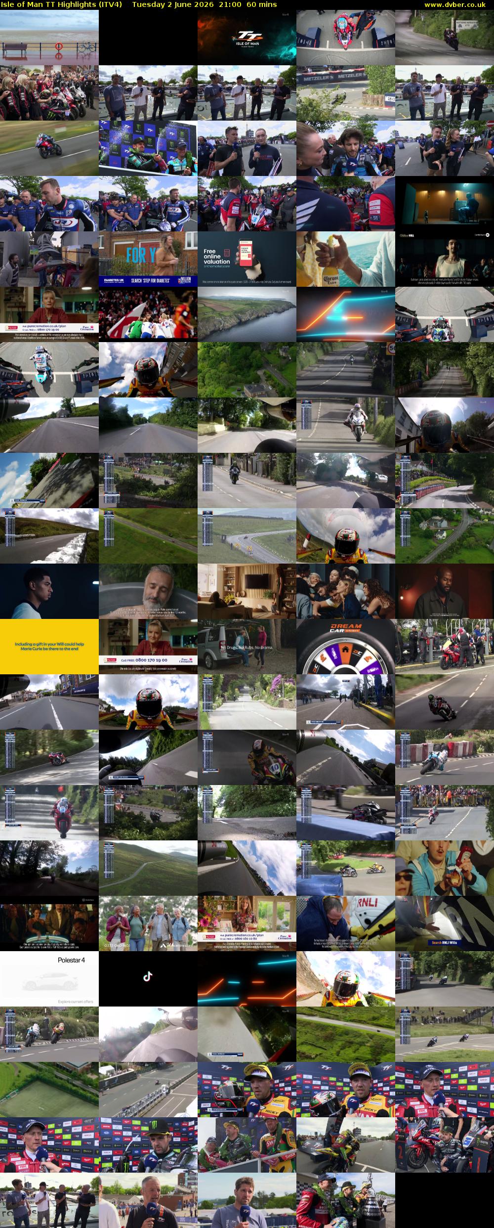 Isle of Man TT Highlights (ITV4) Tuesday 2 June 2026 21:00 - 22:00