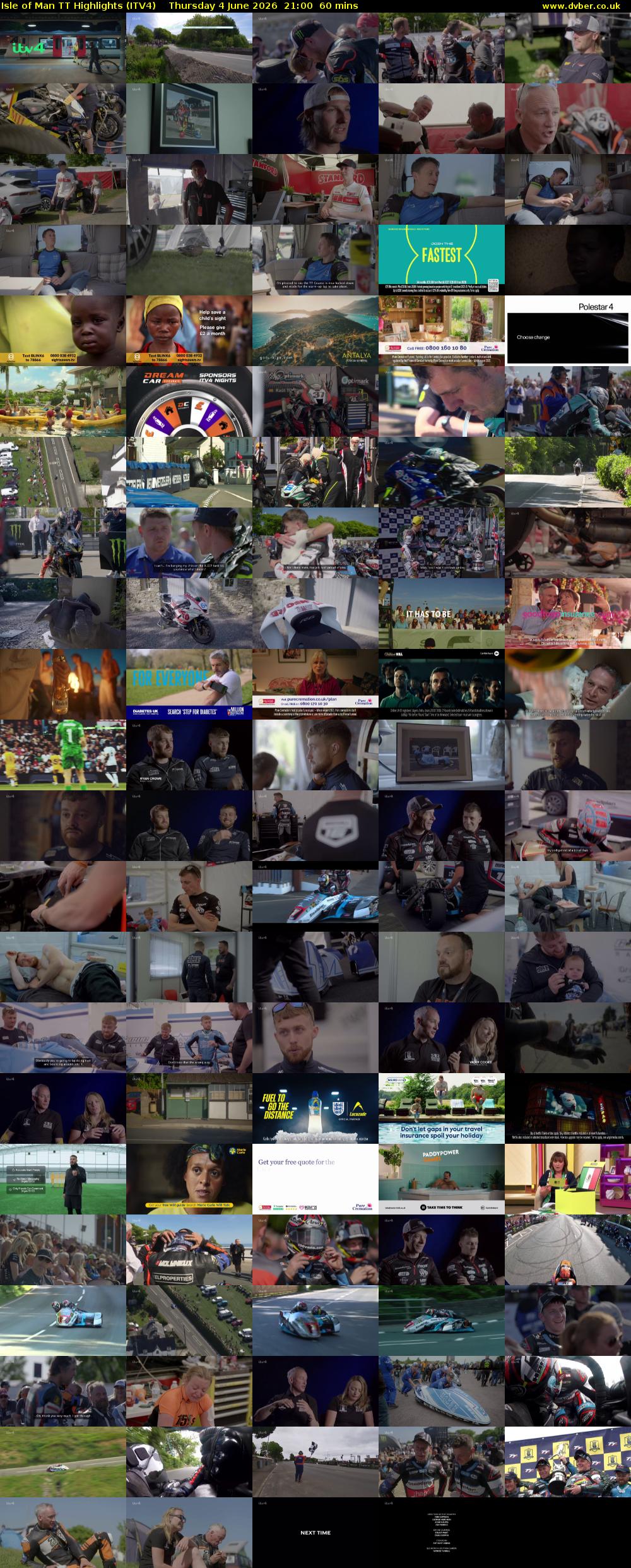 Isle of Man TT Highlights (ITV4) Thursday 4 June 2026 21:00 - 22:00