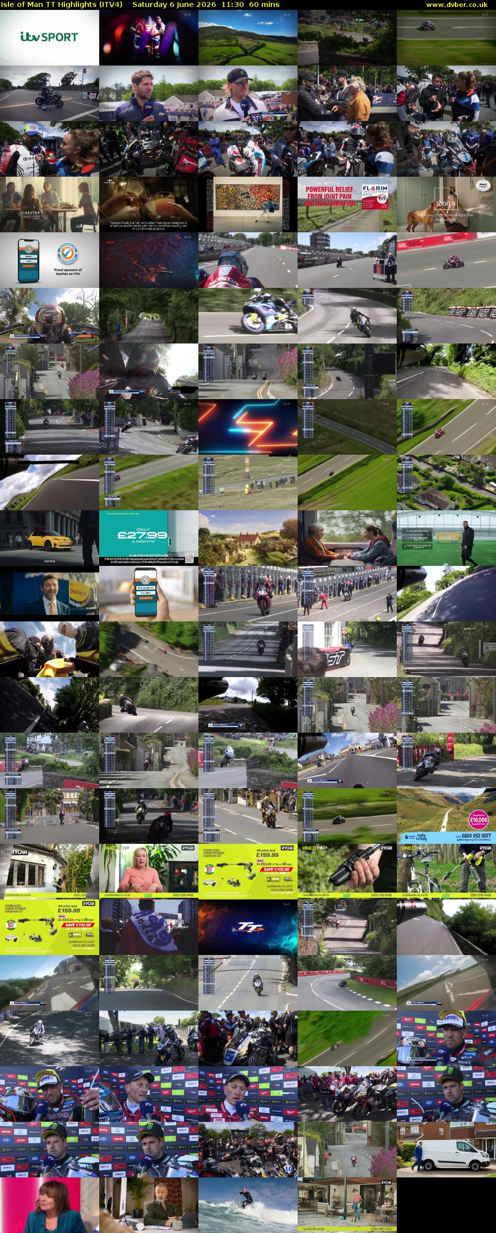 Isle of Man TT Highlights (ITV4) Saturday 6 June 2026 11:30 - 12:30