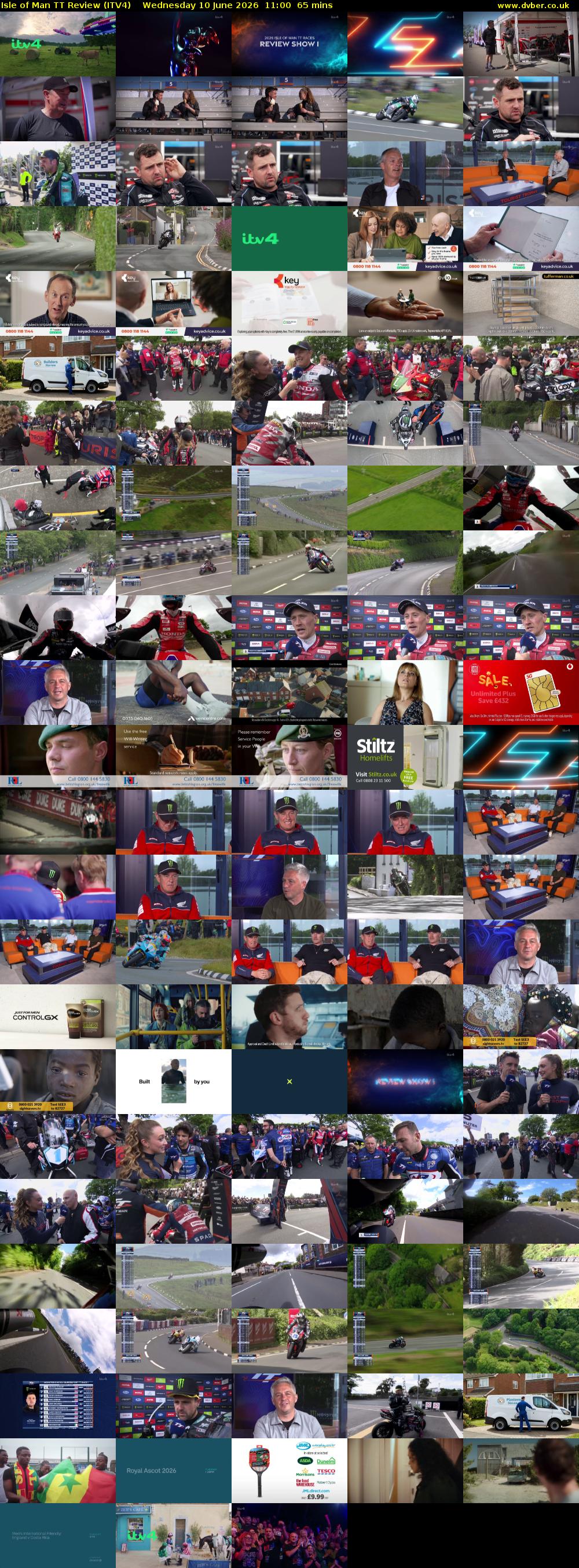Isle of Man TT Review (ITV4) Wednesday 10 June 2026 11:00 - 12:05