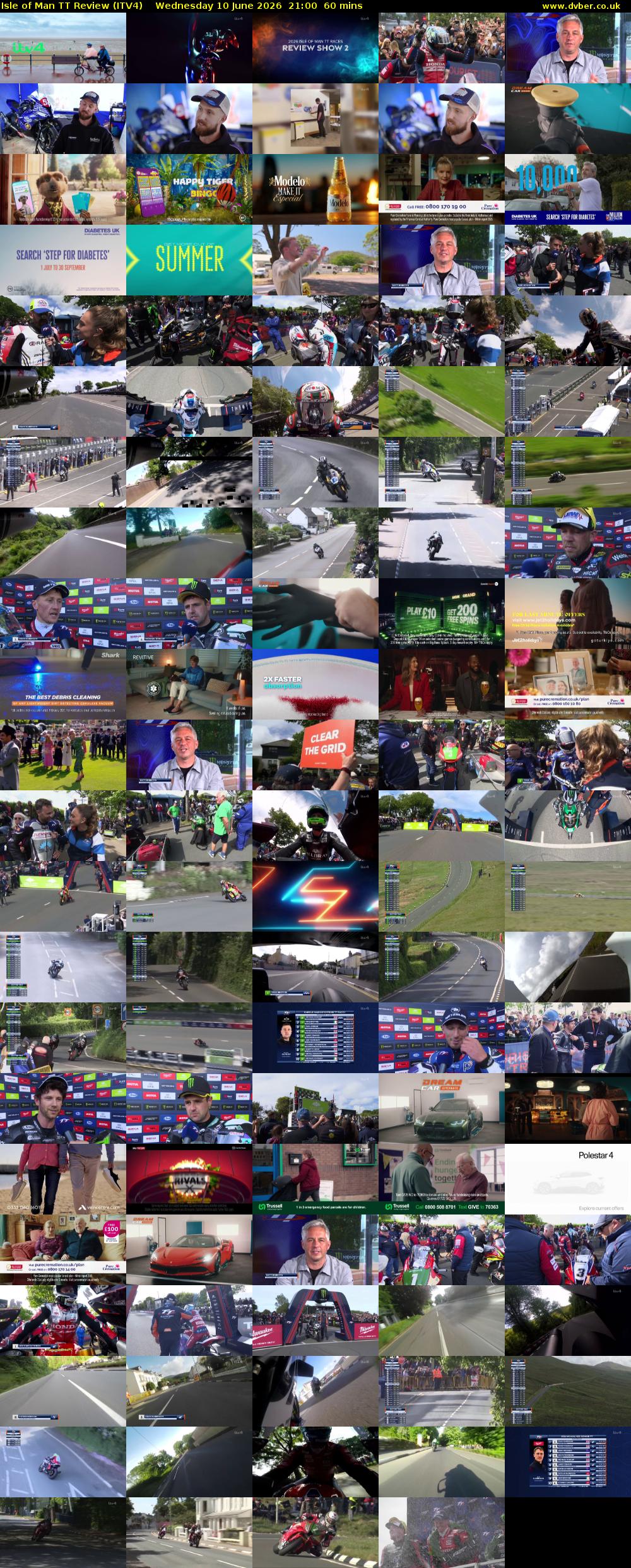 Isle of Man TT Review (ITV4) Wednesday 10 June 2026 21:00 - 22:00