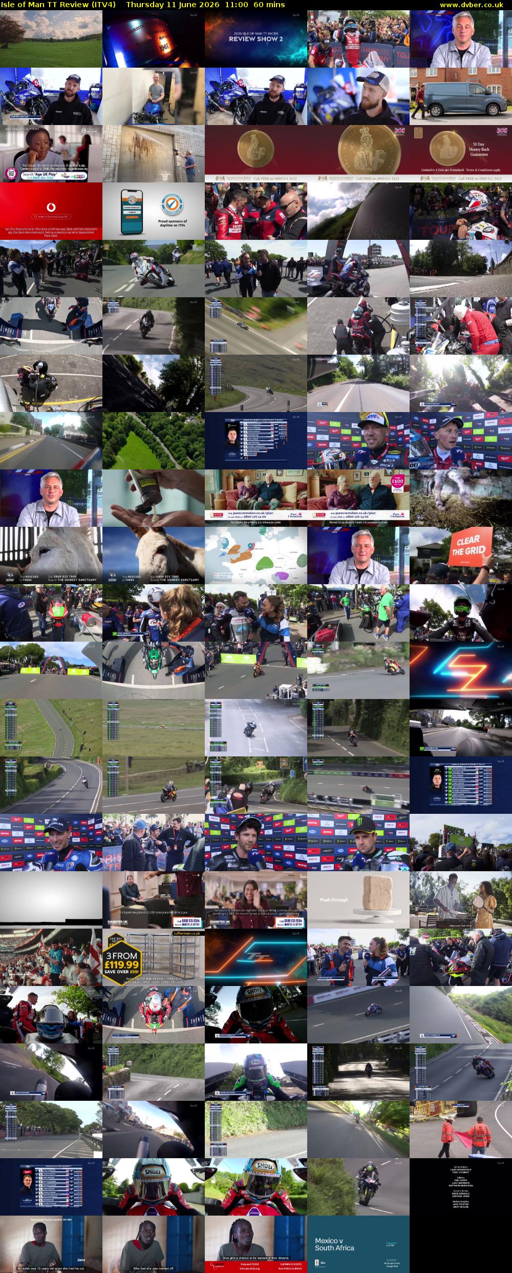 Isle of Man TT Review (ITV4) Thursday 11 June 2026 11:00 - 12:00