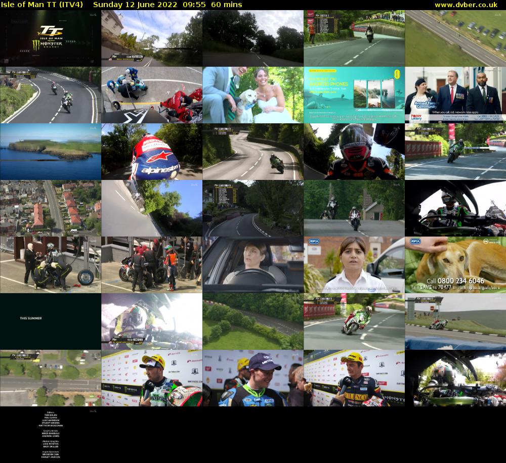 Isle of Man TT (ITV4) Sunday 12 June 2022 09:55 - 10:55