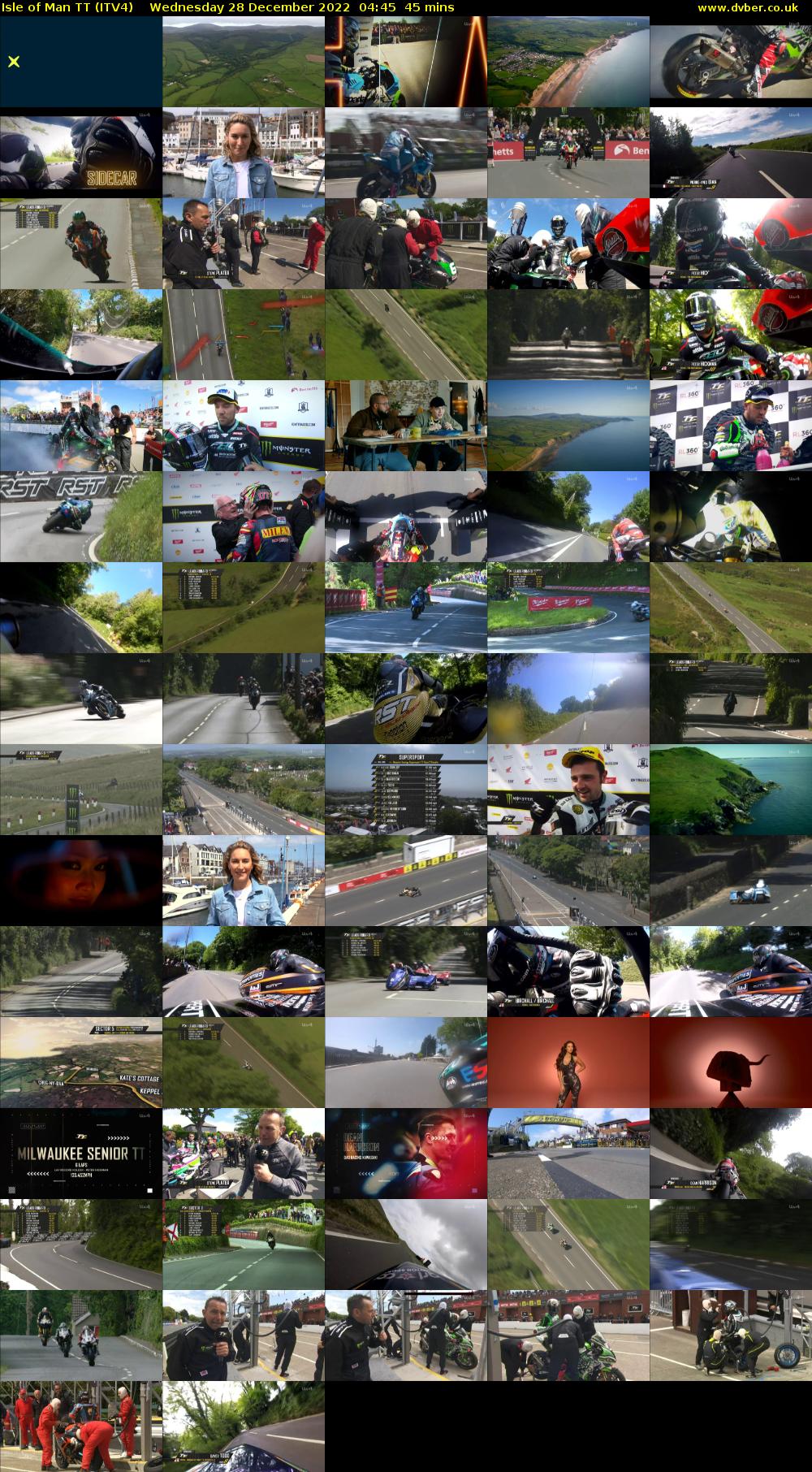 Isle of Man TT (ITV4) Wednesday 28 December 2022 04:45 - 05:30