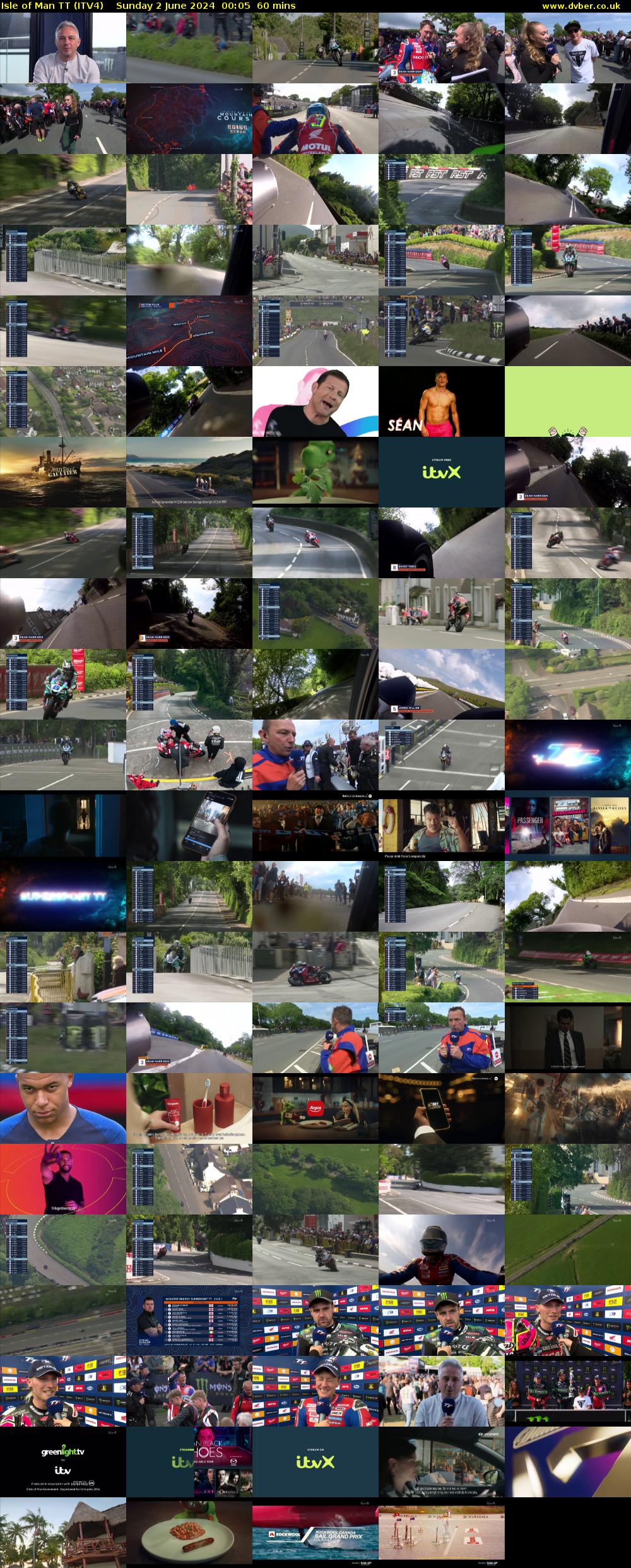 Isle of Man TT (ITV4) Sunday 2 June 2024 00:05 - 01:05