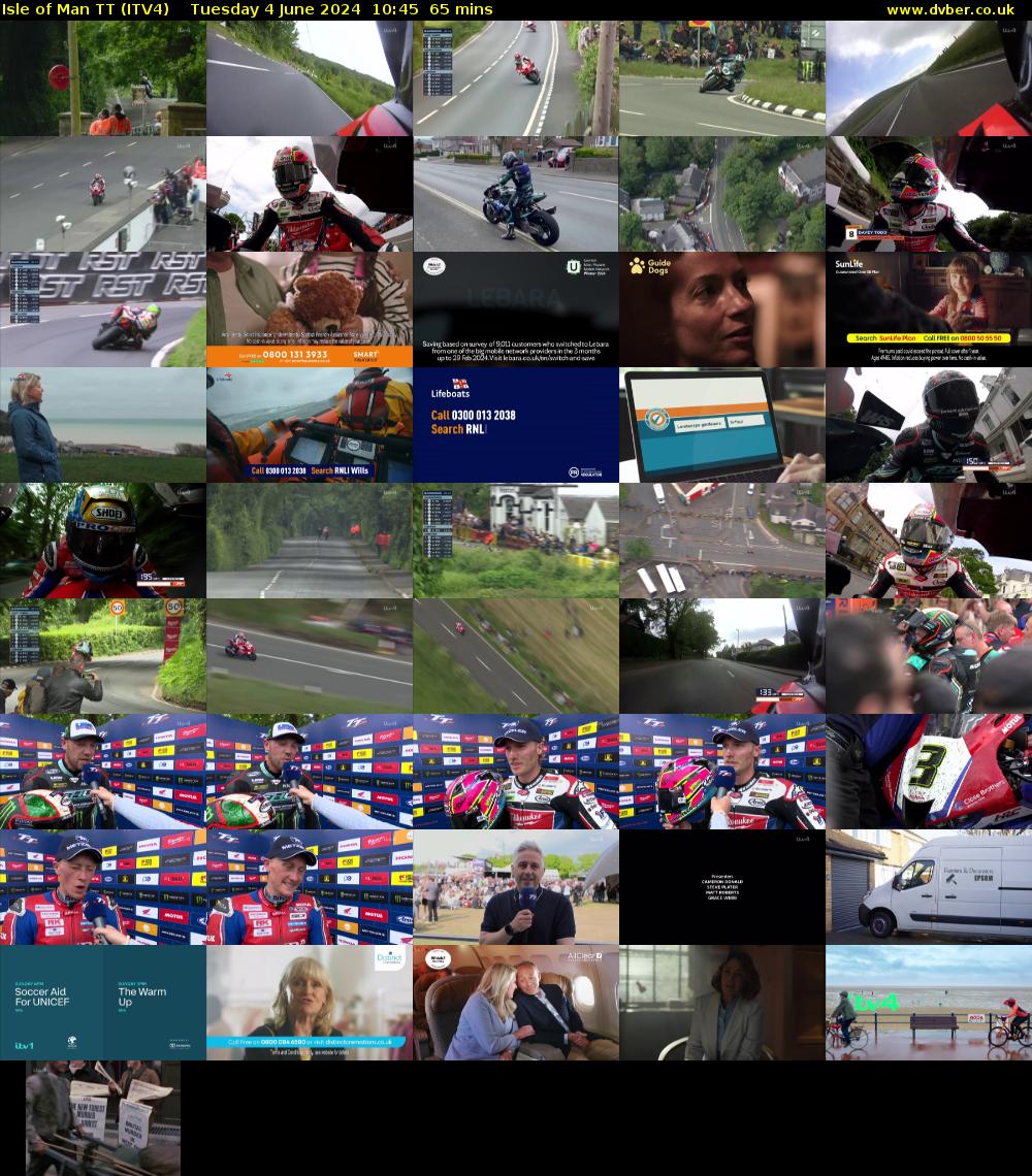 Isle of Man TT (ITV4) Tuesday 4 June 2024 10:45 - 11:50