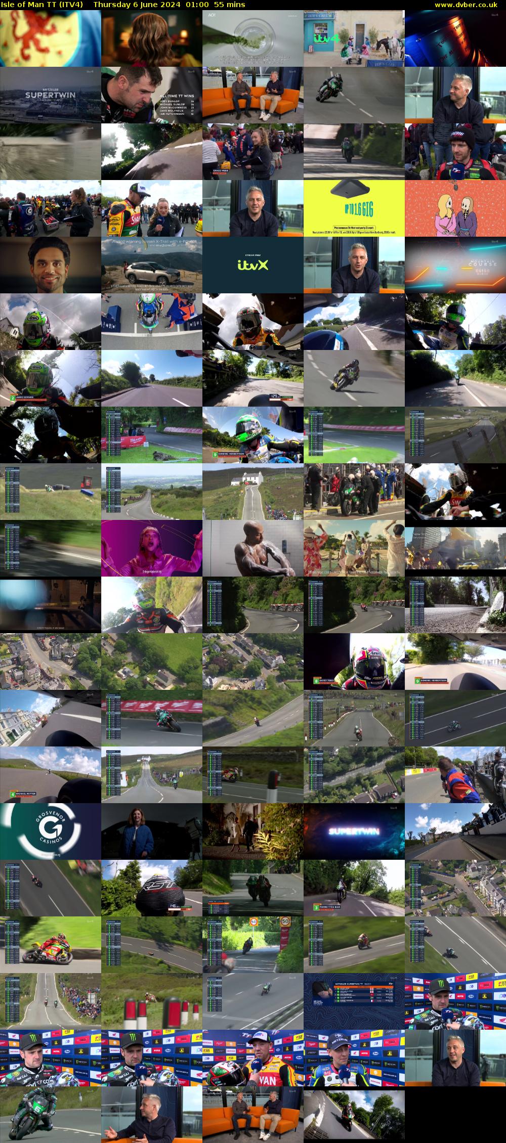 Isle of Man TT (ITV4) Thursday 6 June 2024 01:00 - 01:55
