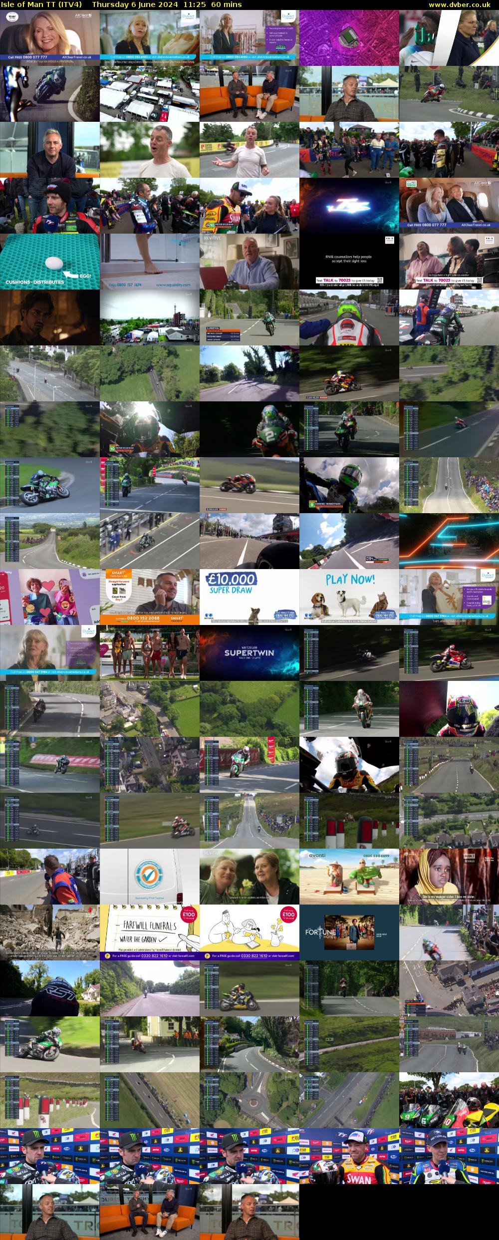 Isle of Man TT (ITV4) Thursday 6 June 2024 11:25 - 12:25