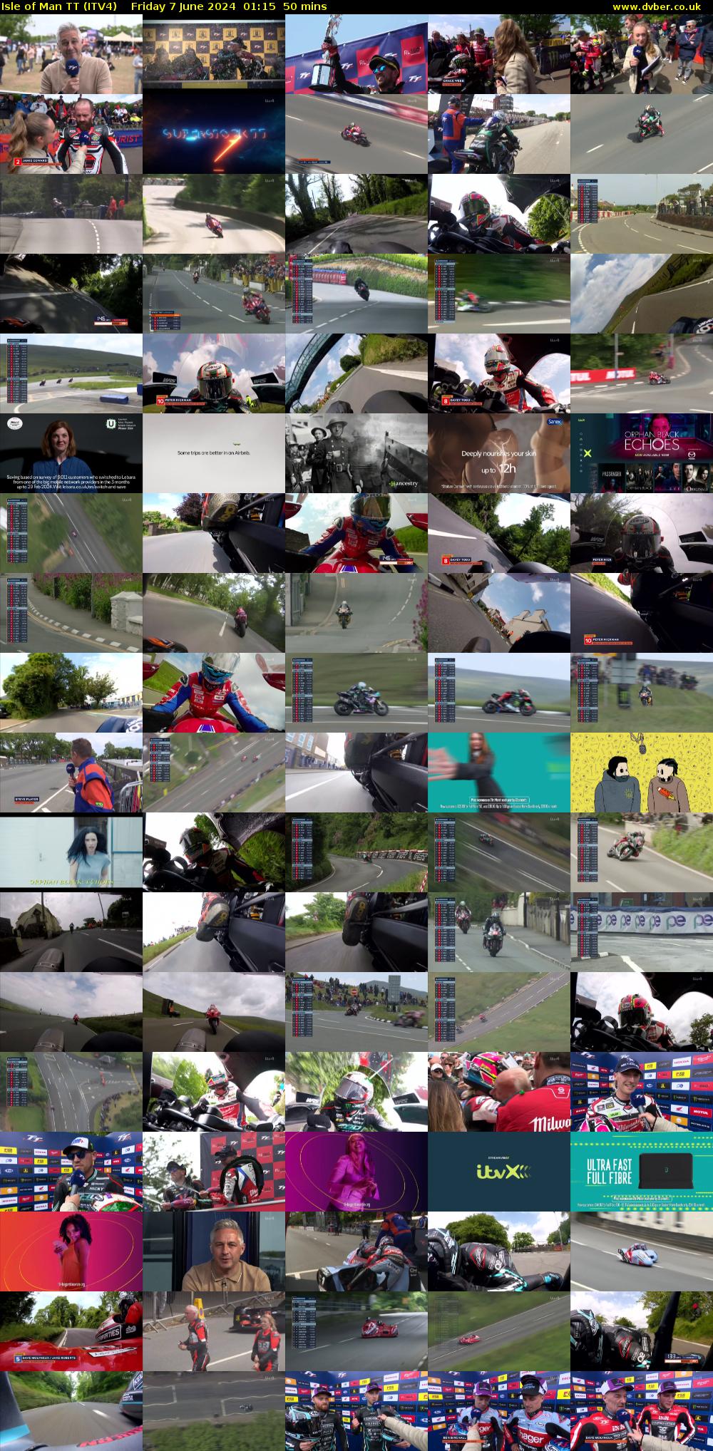 Isle of Man TT (ITV4) Friday 7 June 2024 01:15 - 02:05