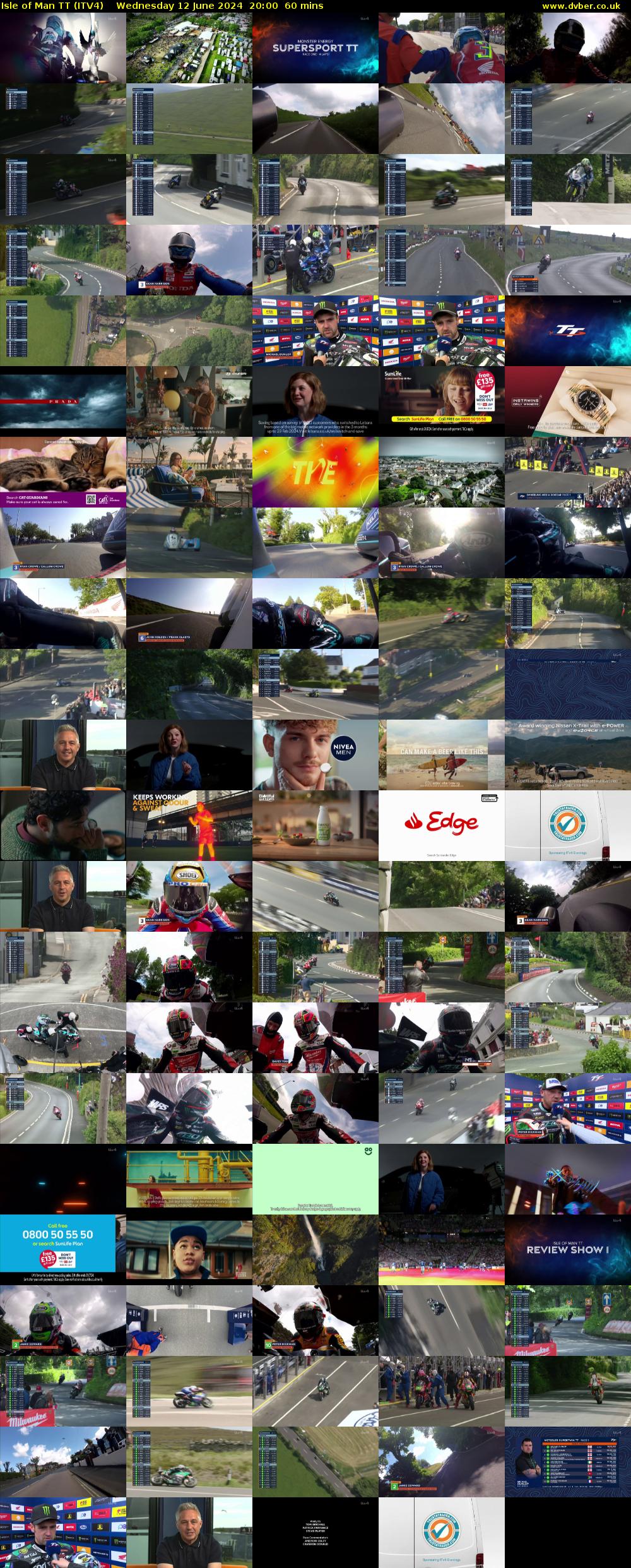 Isle of Man TT (ITV4) Wednesday 12 June 2024 20:00 - 21:00