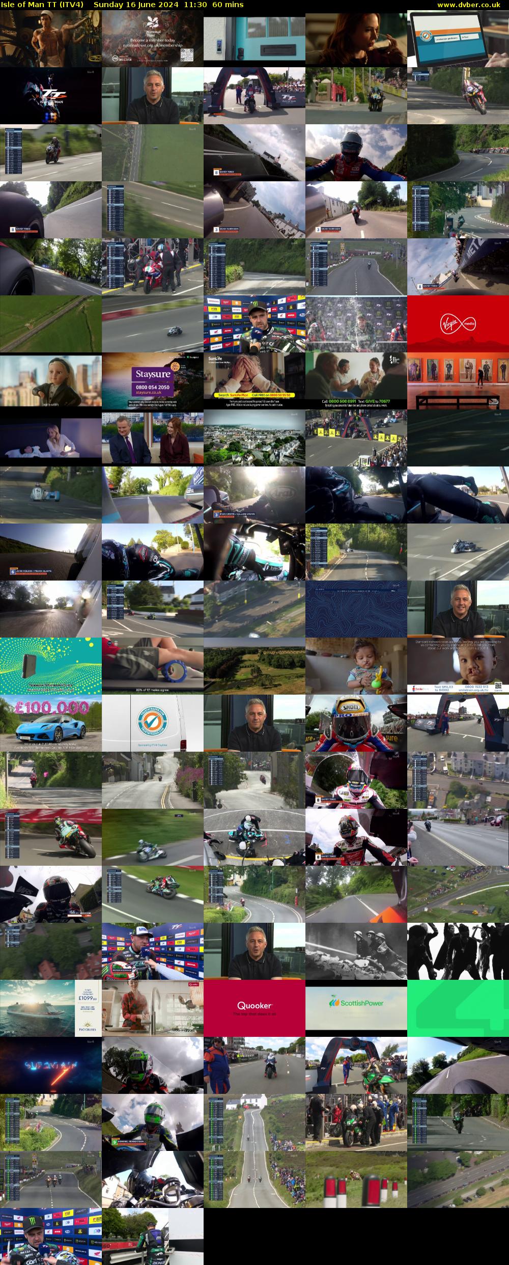 Isle of Man TT (ITV4) Sunday 16 June 2024 11:30 - 12:30
