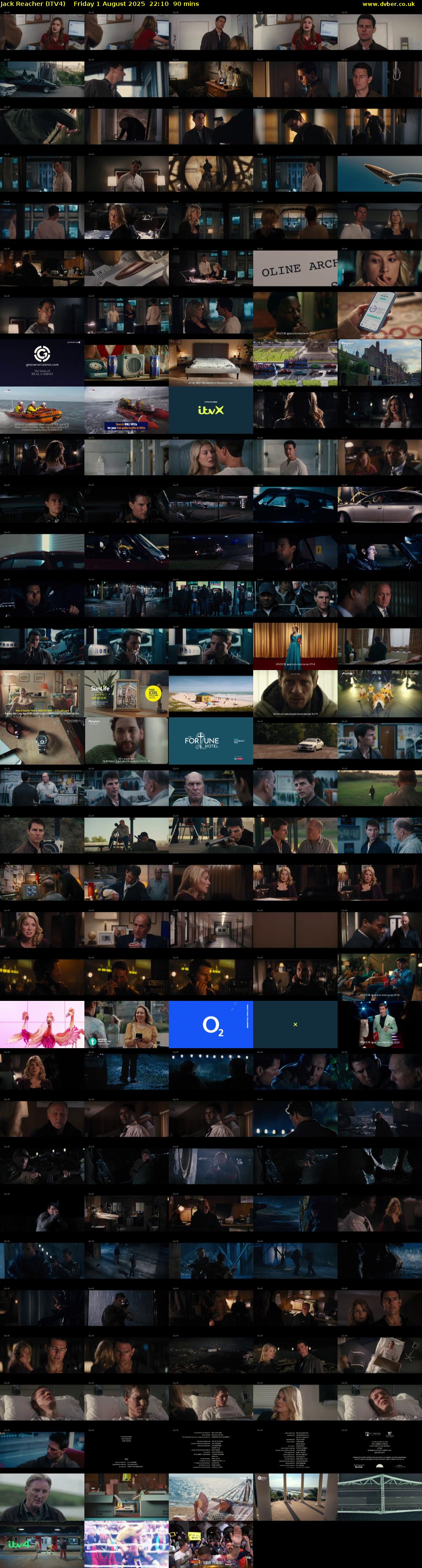 Jack Reacher (ITV4) Friday 1 August 2025 22:10 - 23:40