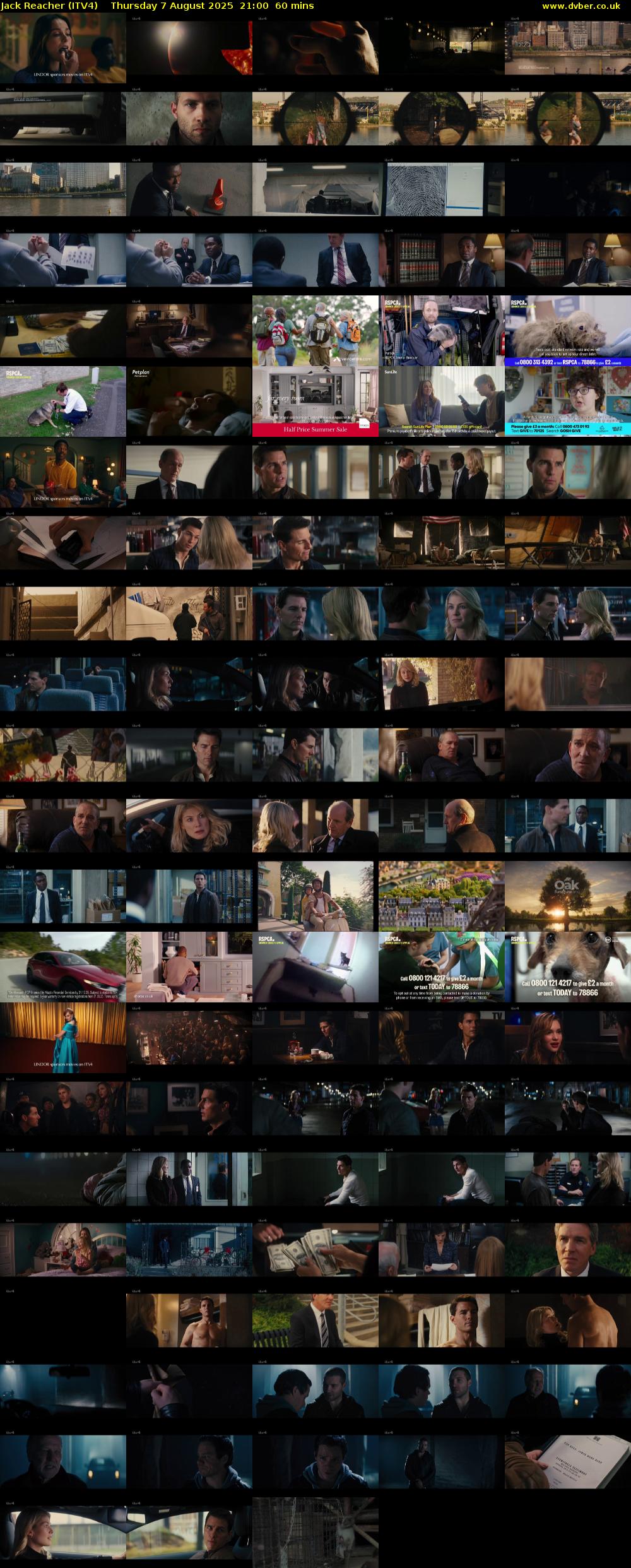 Jack Reacher (ITV4) Thursday 7 August 2025 21:00 - 22:00