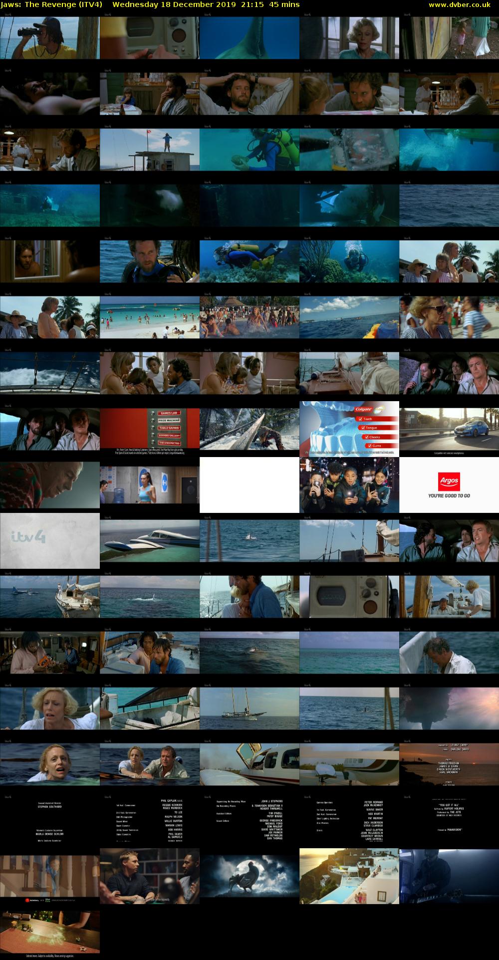 Jaws: The Revenge (ITV4) Wednesday 18 December 2019 21:15 - 22:00