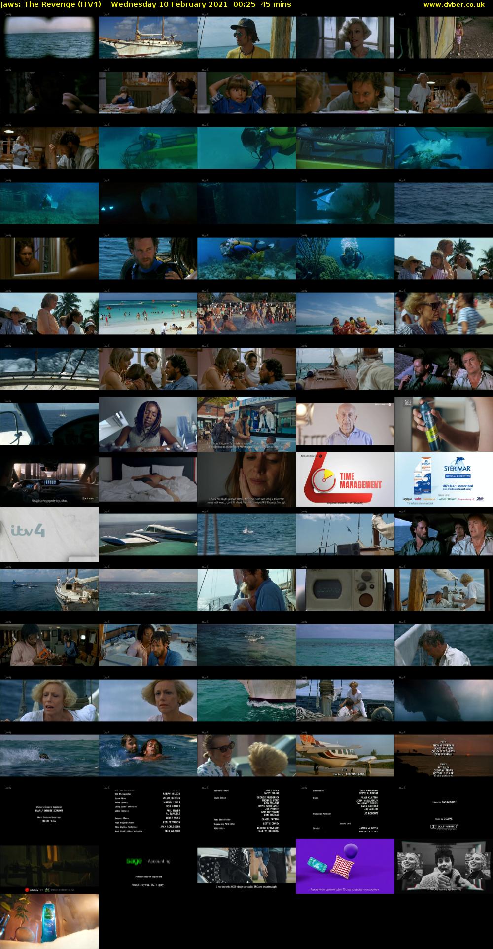 Jaws: The Revenge (ITV4) Wednesday 10 February 2021 00:25 - 01:10