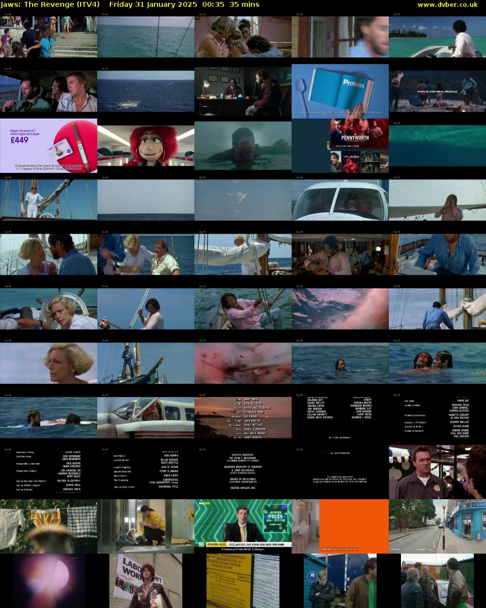 Jaws: The Revenge (ITV4) Friday 31 January 2025 00:35 - 01:10