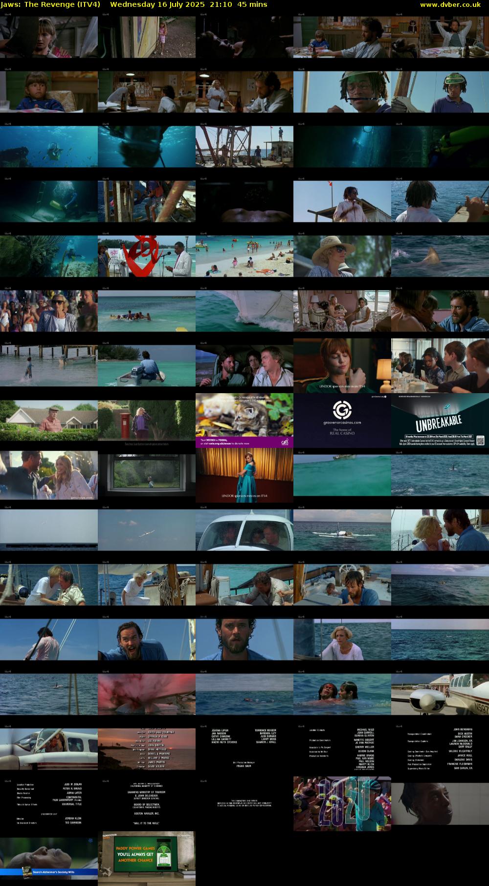 Jaws: The Revenge (ITV4) Wednesday 16 July 2025 21:10 - 21:55