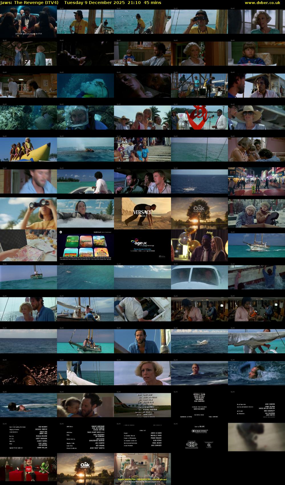Jaws: The Revenge (ITV4) Tuesday 9 December 2025 21:10 - 21:55