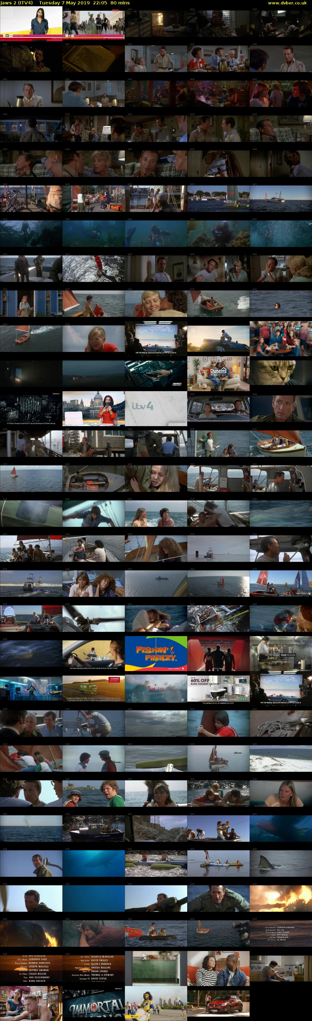 Jaws 2 (ITV4) Tuesday 7 May 2019 22:05 - 23:25