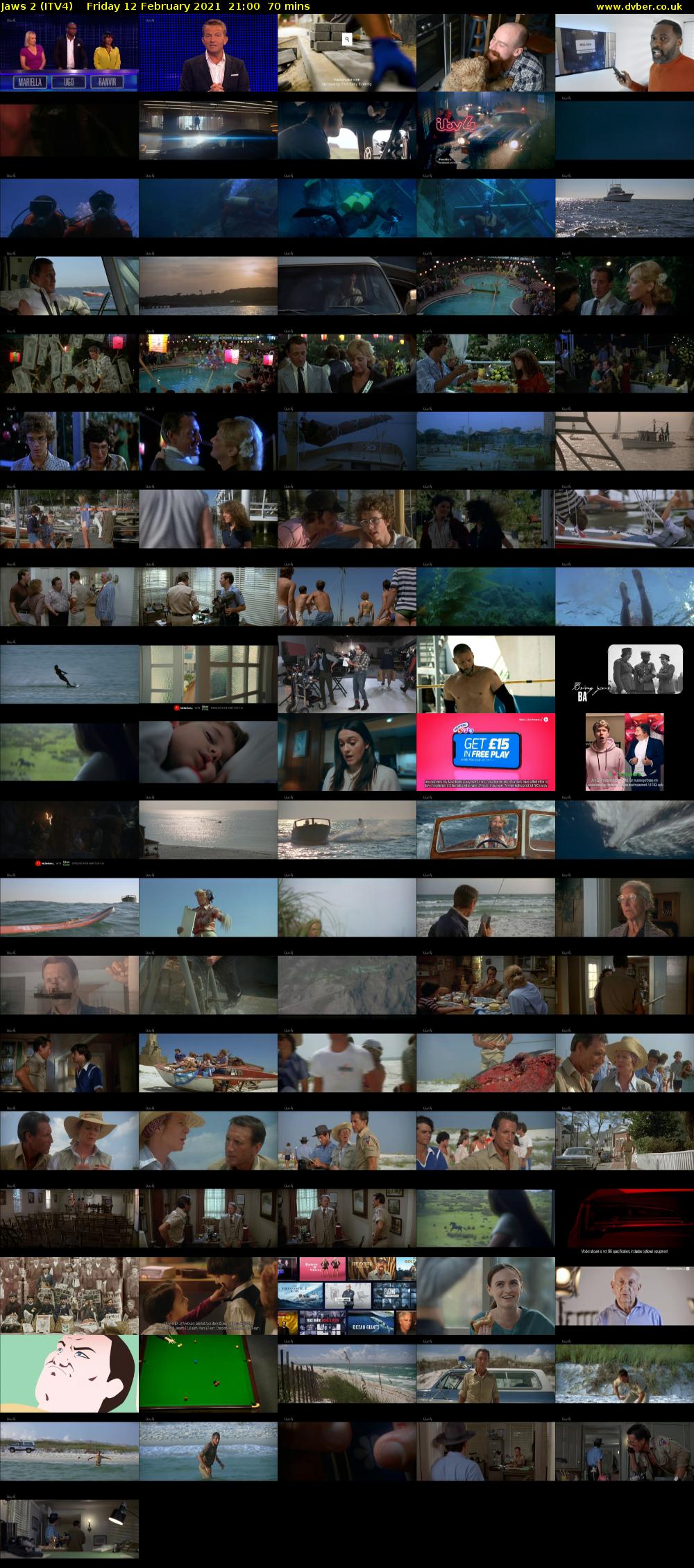 Jaws 2 (ITV4) Friday 12 February 2021 21:00 - 22:10