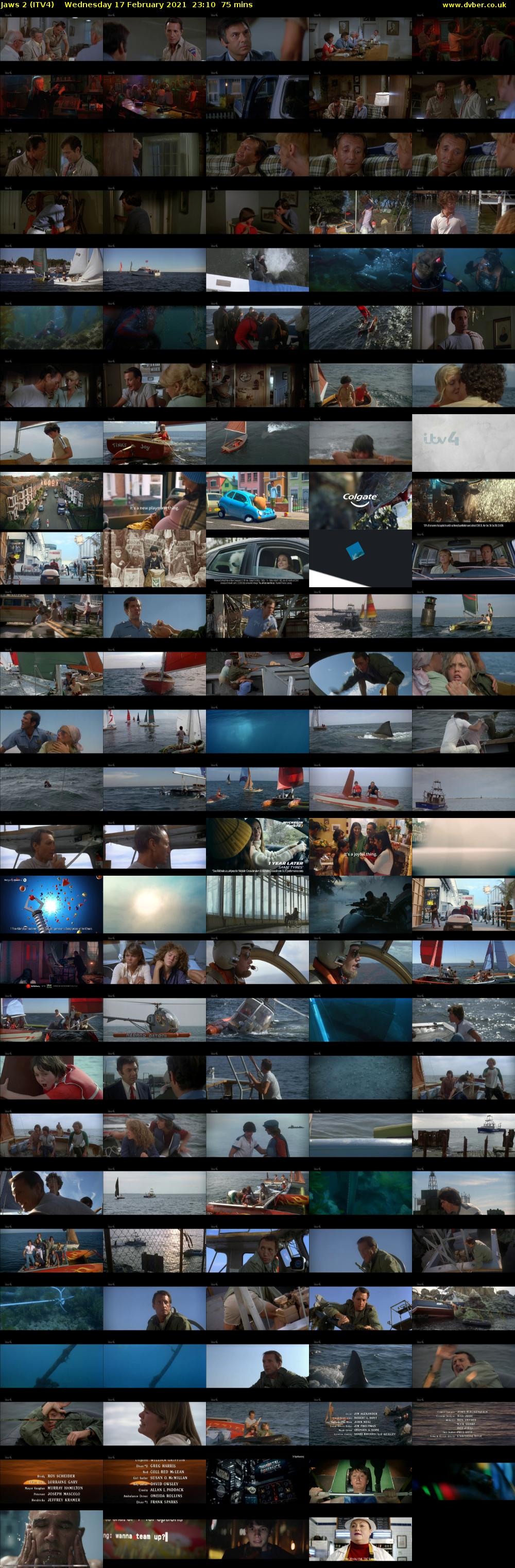 Jaws 2 (ITV4) Wednesday 17 February 2021 23:10 - 00:25