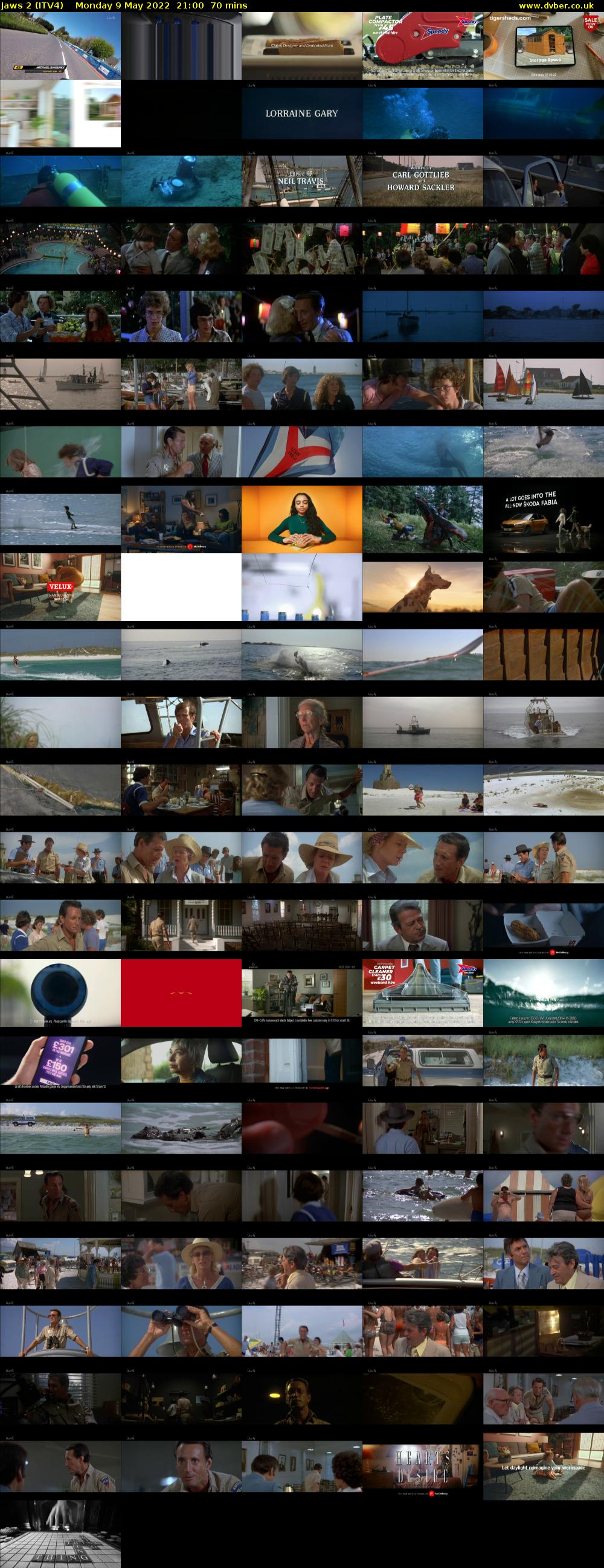 Jaws 2 (ITV4) Monday 9 May 2022 21:00 - 22:10