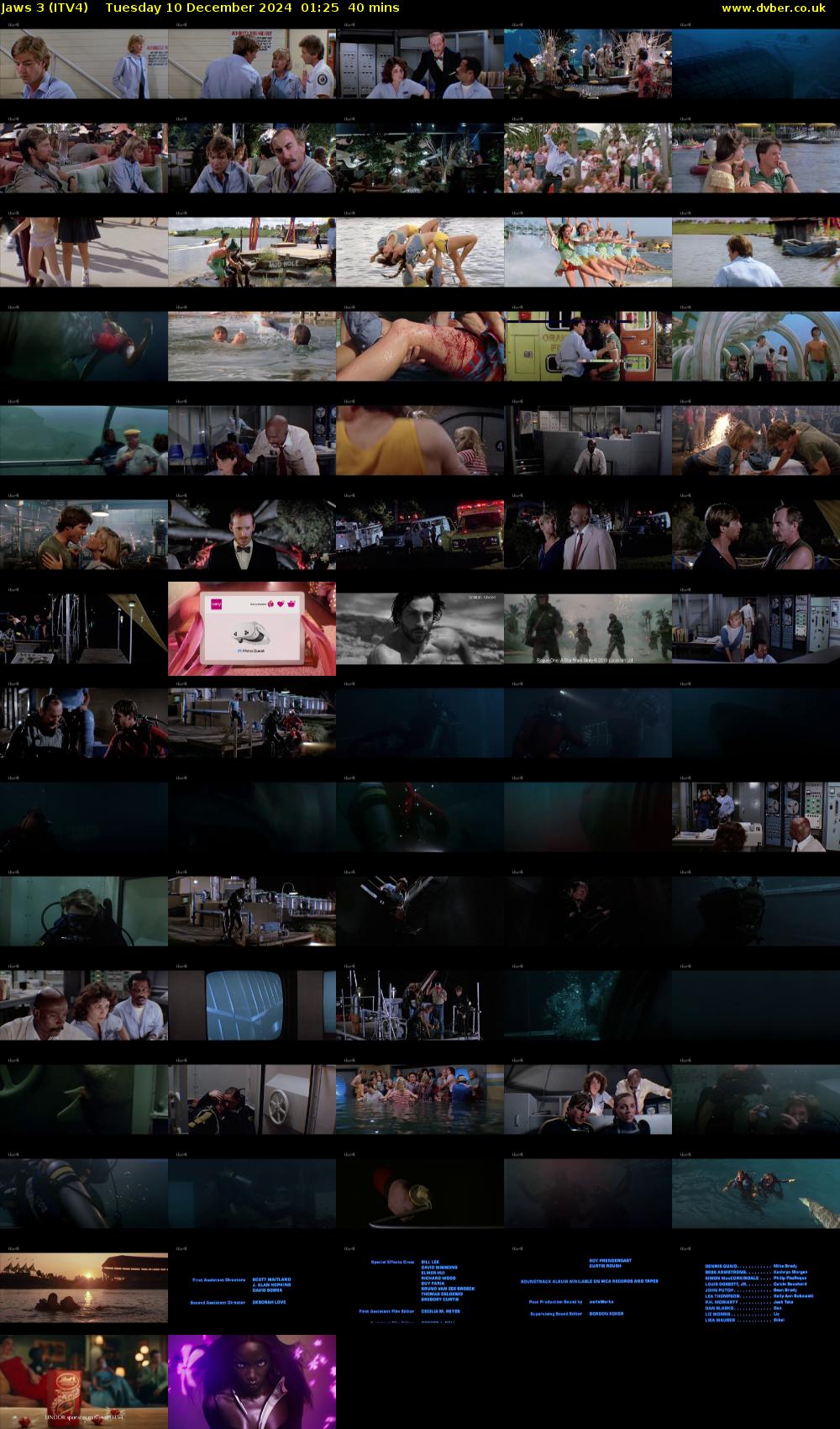 Jaws 3 (ITV4) Tuesday 10 December 2024 01:25 - 02:05