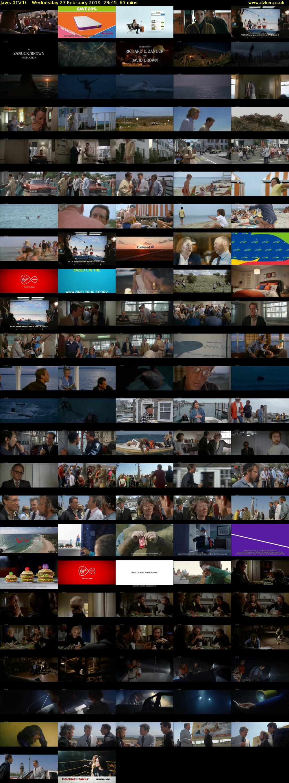 Jaws (ITV4) Wednesday 27 February 2019 23:45 - 00:50