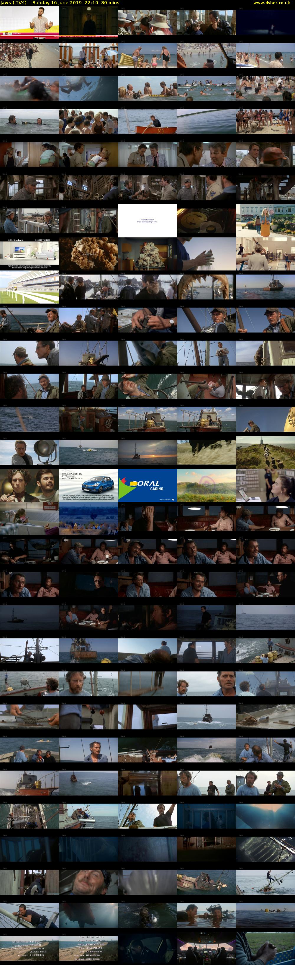 Jaws (ITV4) Sunday 16 June 2019 22:10 - 23:30