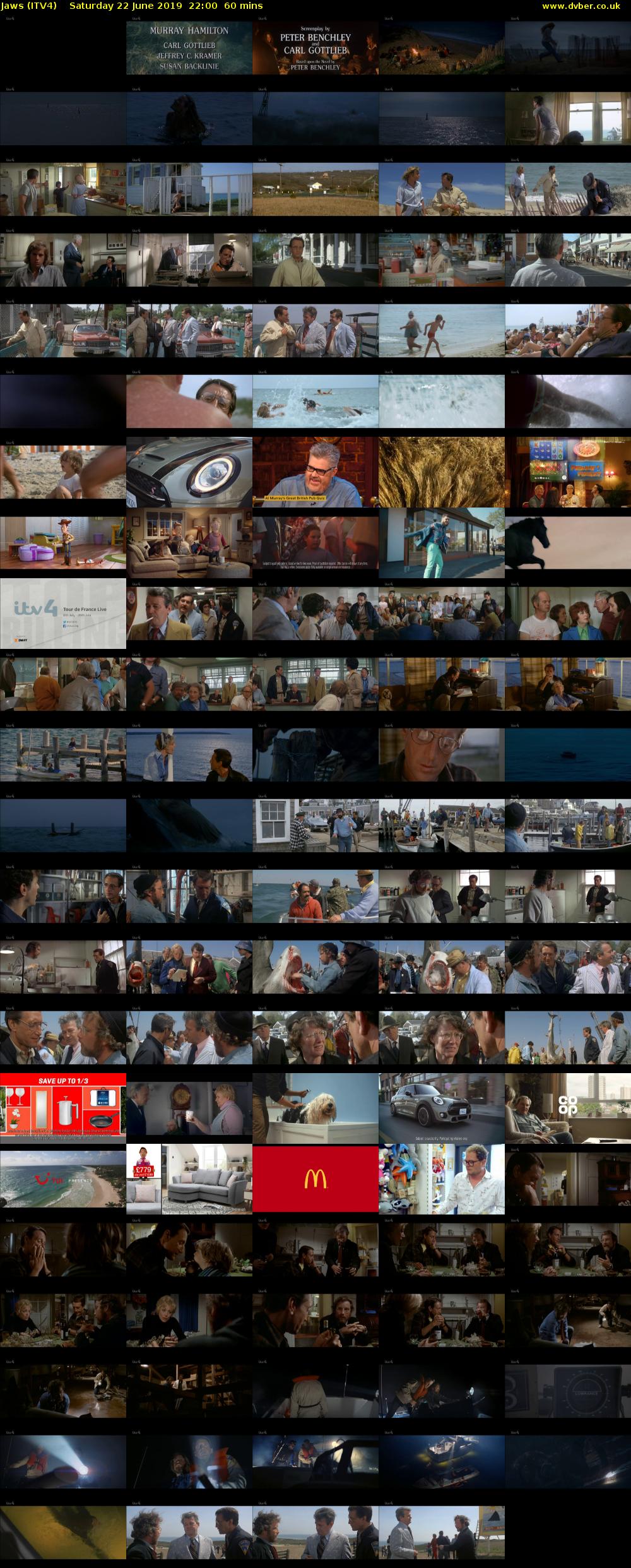Jaws (ITV4) Saturday 22 June 2019 22:00 - 23:00