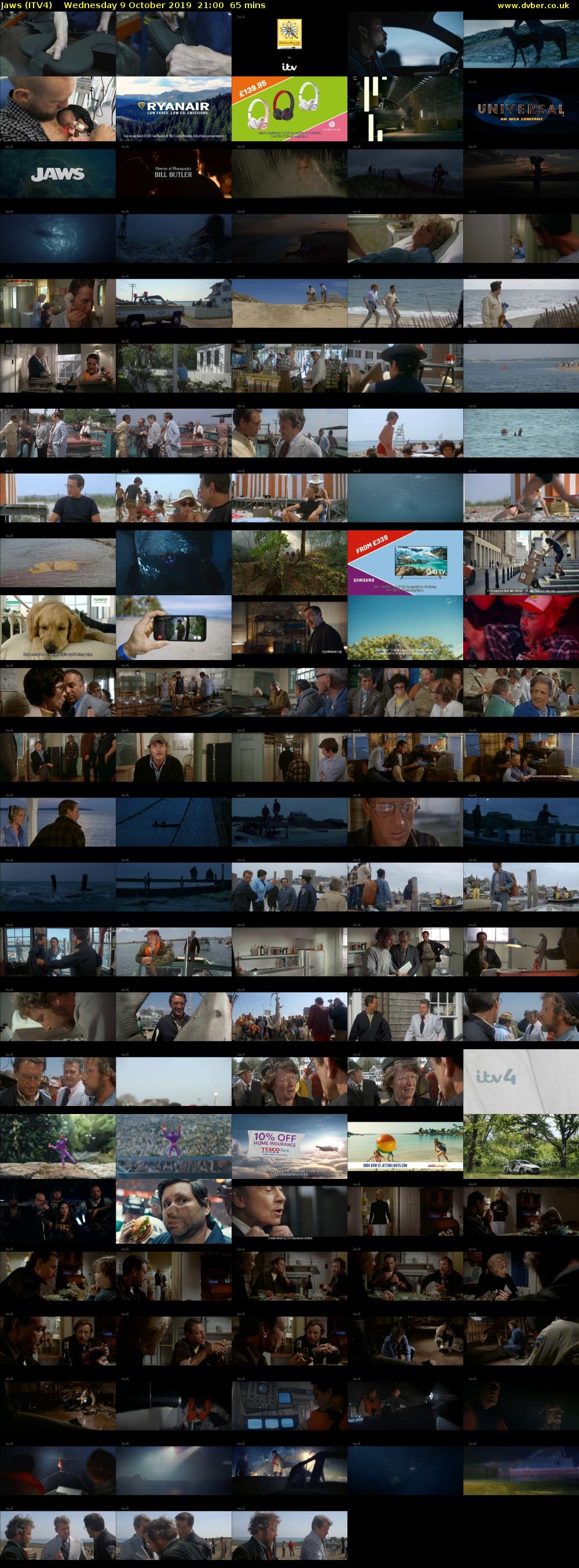 Jaws (ITV4) Wednesday 9 October 2019 21:00 - 22:05