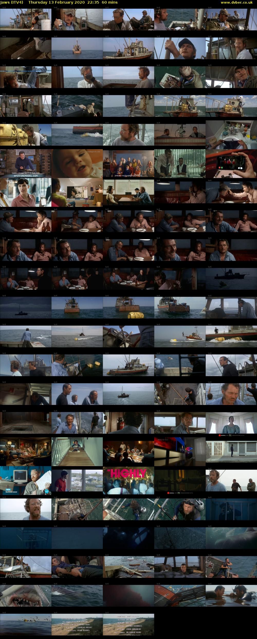 Jaws (ITV4) Thursday 13 February 2020 22:35 - 23:35