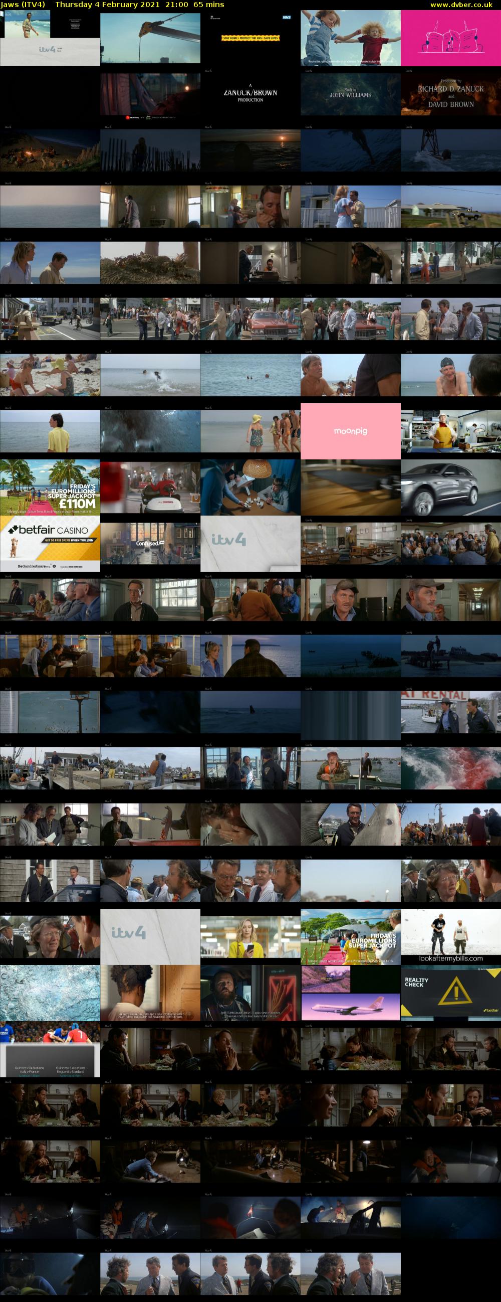 Jaws (ITV4) Thursday 4 February 2021 21:00 - 22:05